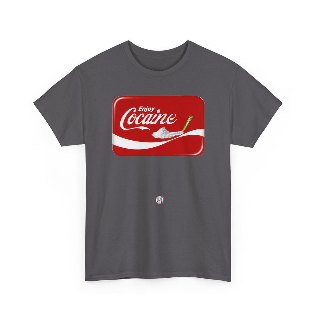 T-Shirt — 'Enjoy Cocaine' Parody Logo Tee