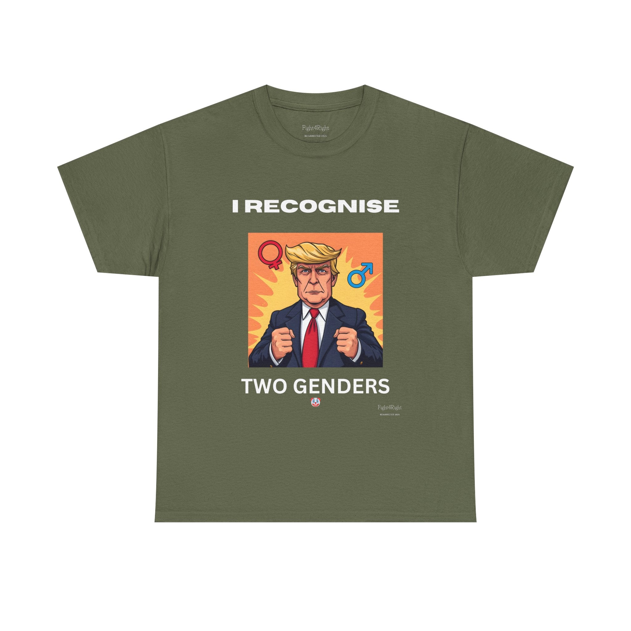 Trump: I Recognize 2 Genders Political Satire Tee