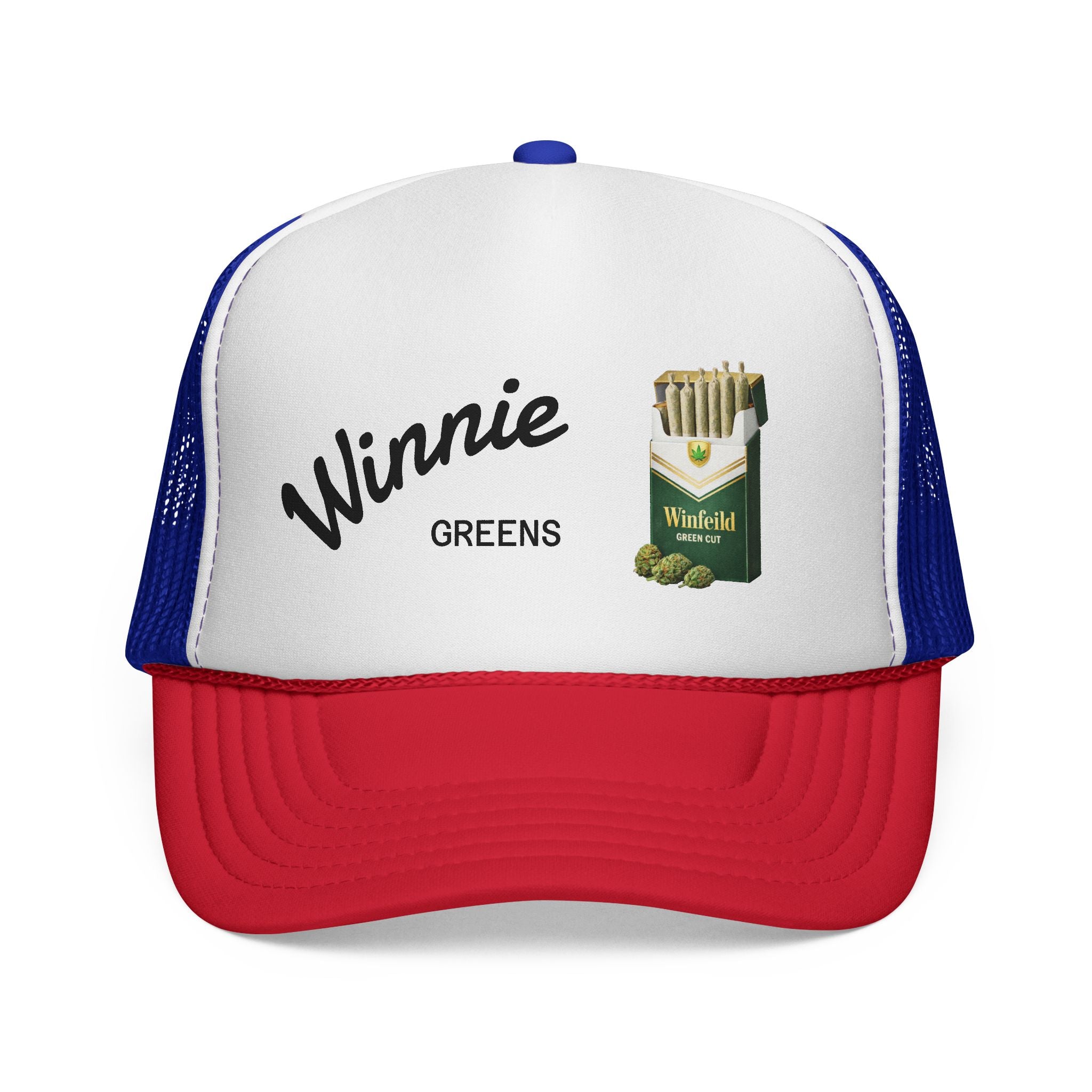 Trucker Cap — "Winnie Greens" Vintage Cigarette Pack Design