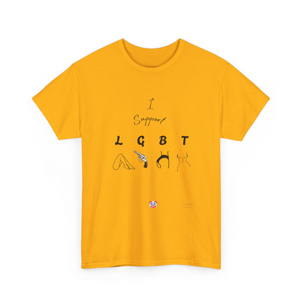 I SUPPORT LGBT T-Shirt | Cheeky Aussie Visual Pun