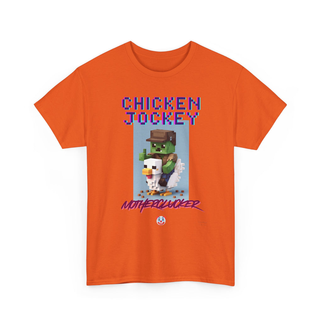 Chicken Jockey Motherclucker T-Shirt – Funny Minecraft Parody Gamer Tee
