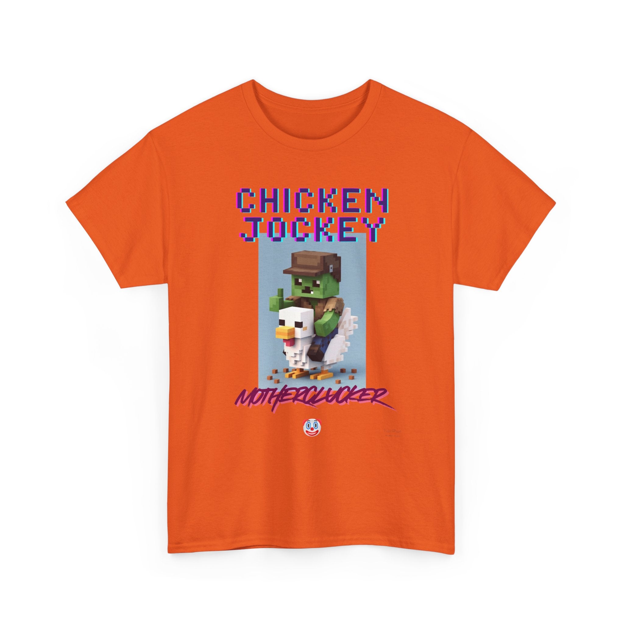 Chicken Jockey Motherclucker T-Shirt – Funny Minecraft Parody Gamer Tee