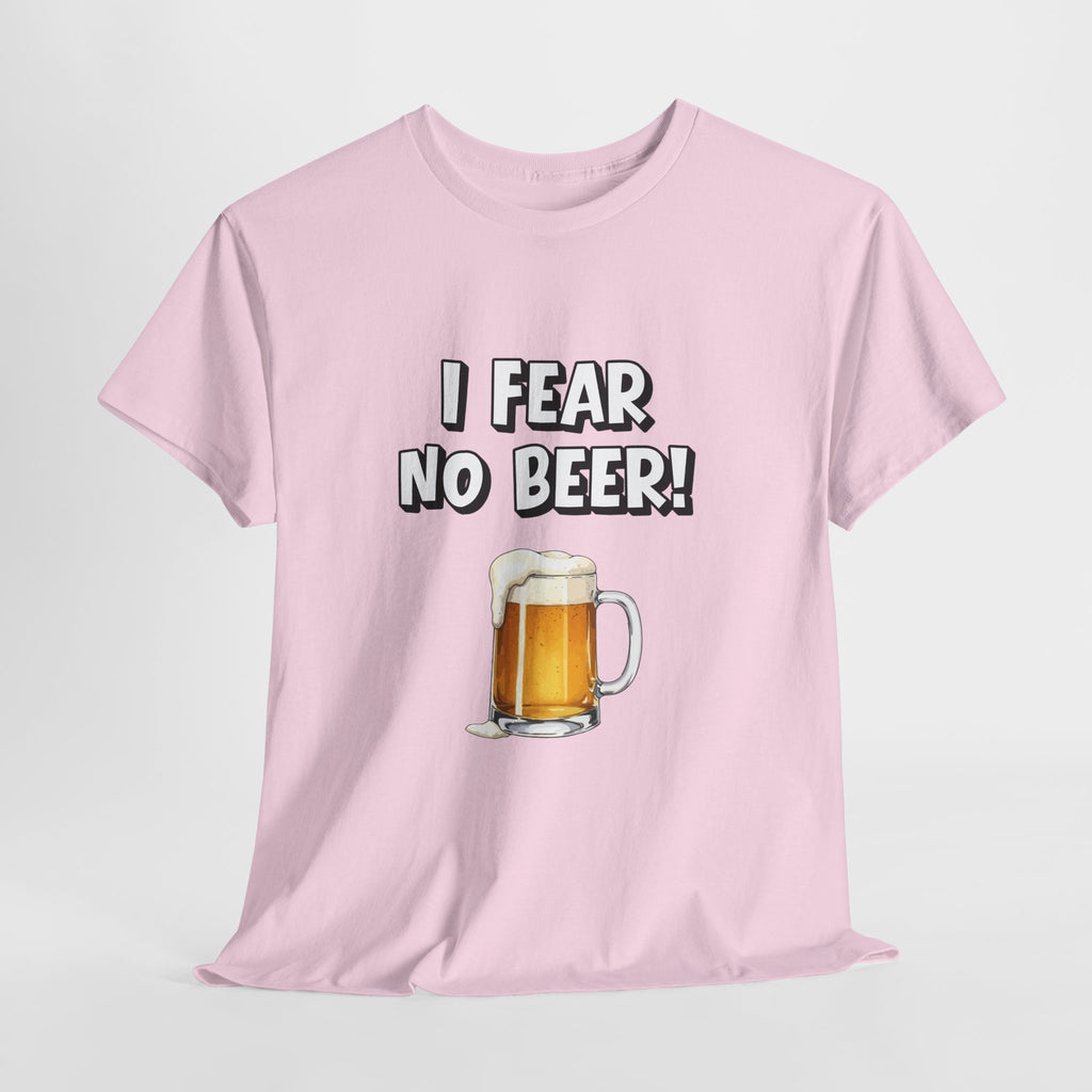 I Fear No Beer T-Shirt – Funny Beer Mug Graphic Tee for Beer Lovers