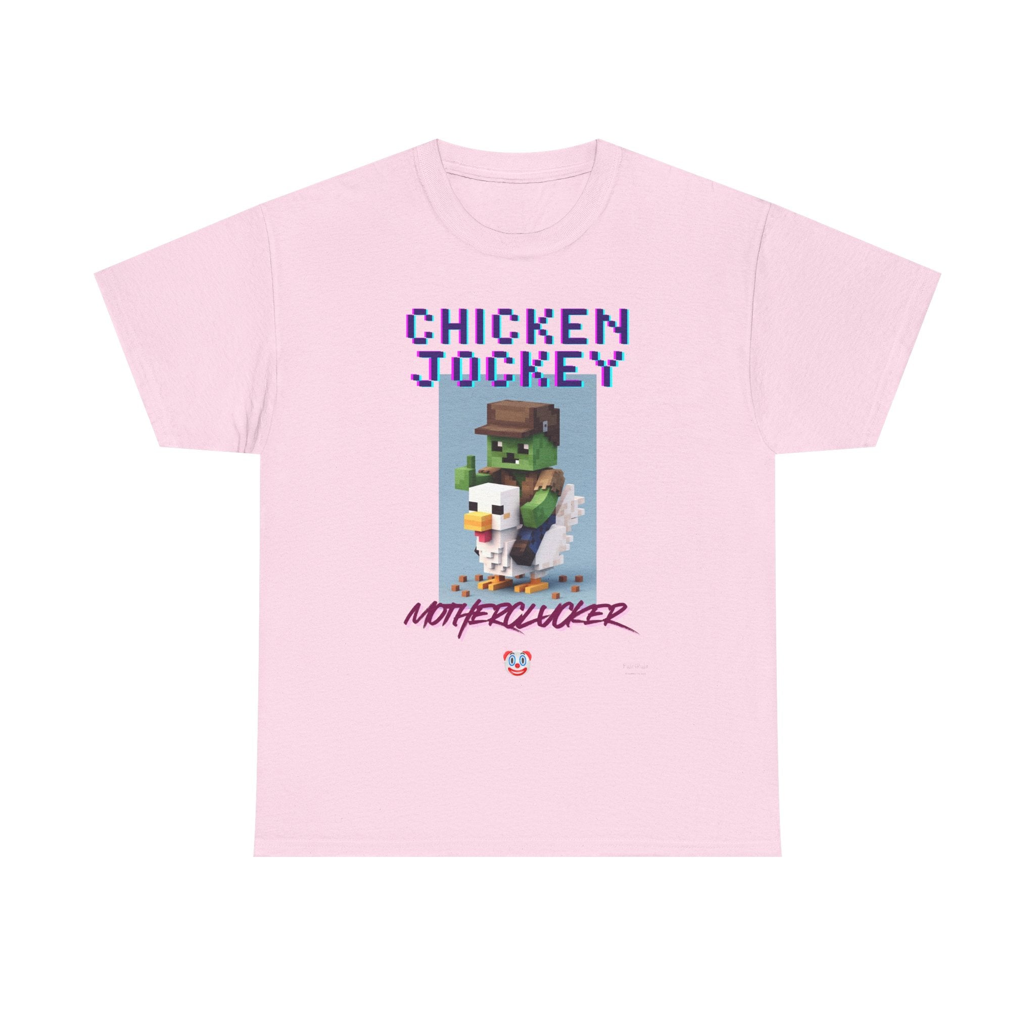 Chicken Jockey Motherclucker T-Shirt – Funny Minecraft Parody Gamer Tee