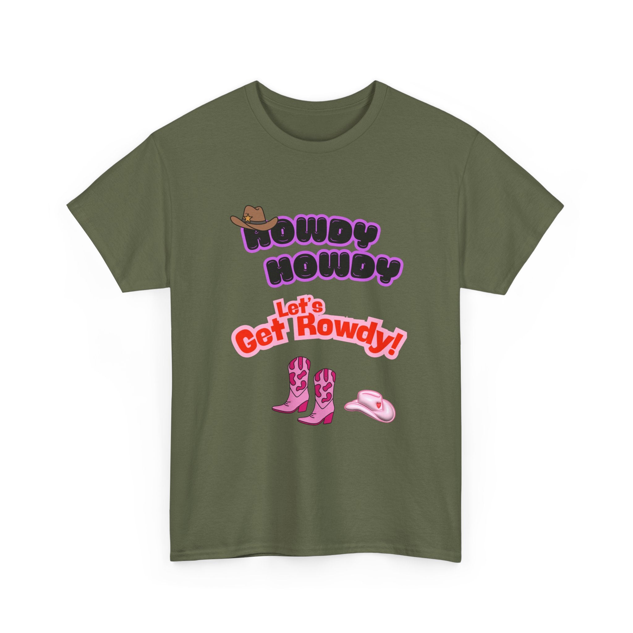 Howdy Howdy, Let’s Get Rowdy T-Shirt | Aussie Cheeky Humour Tee