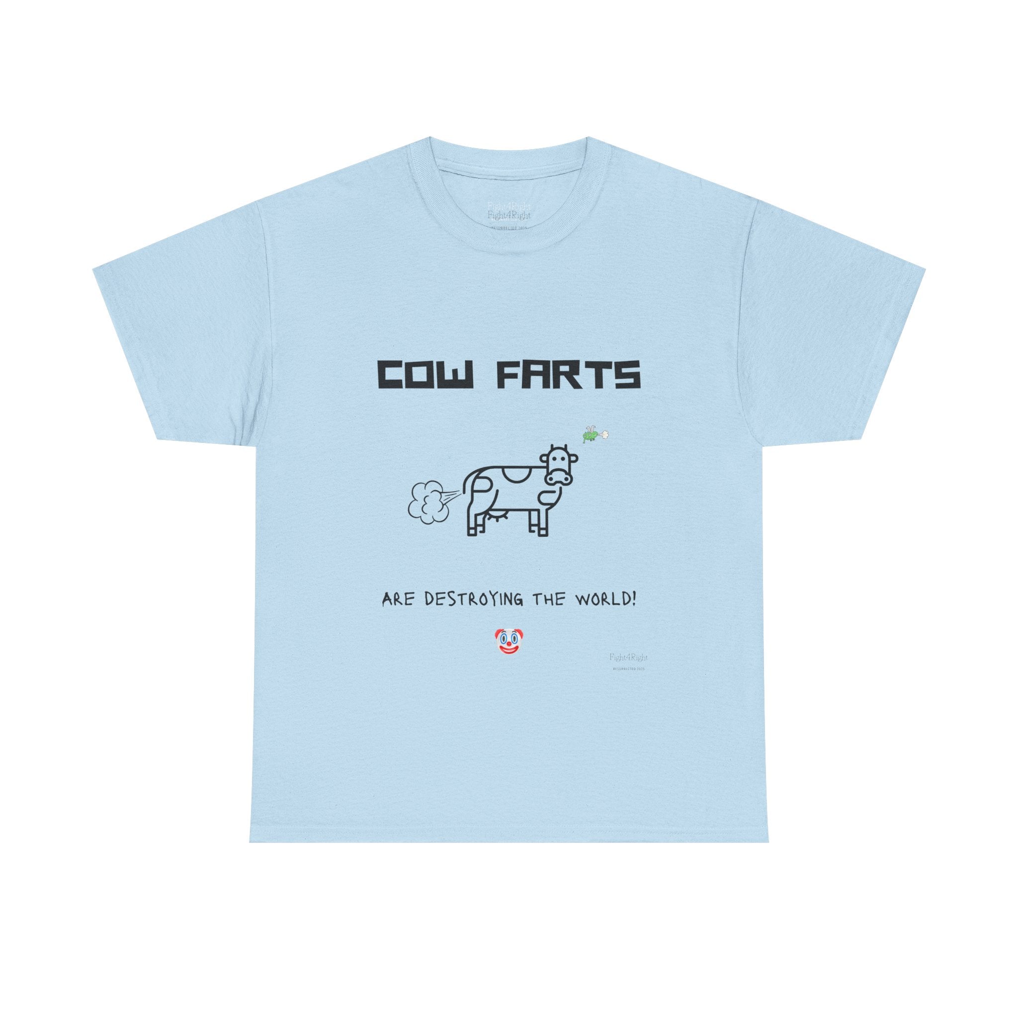 Cow Farts Are Destroying the World T-Shirt – Funny Climate Satire Tee