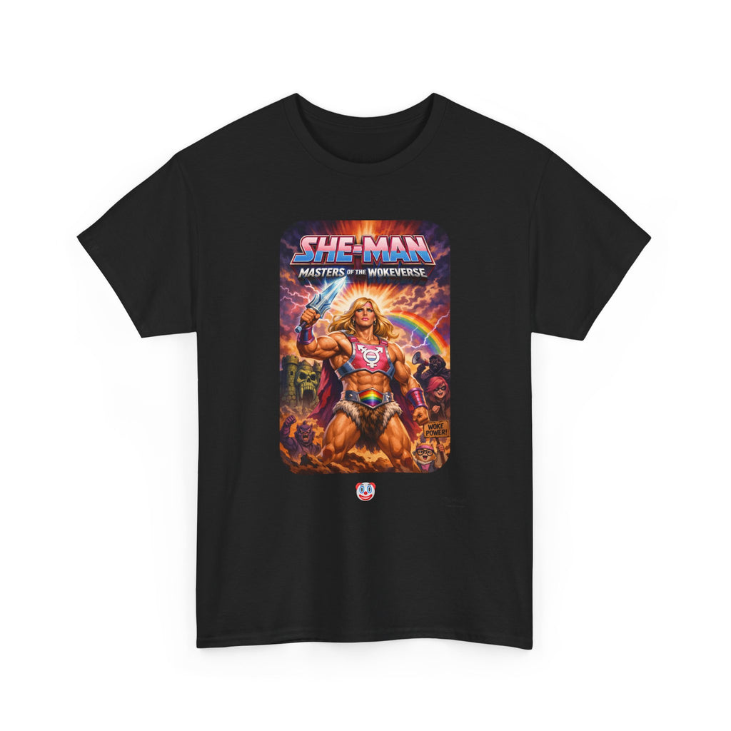 She-Man Masters of the Wokeverse T-Shirt – By the Power of the Pork Sword