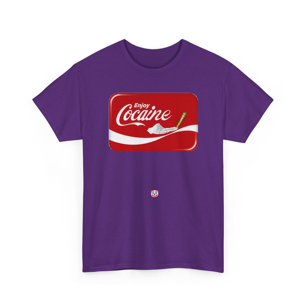 T-Shirt — 'Enjoy Cocaine' Parody Logo Tee