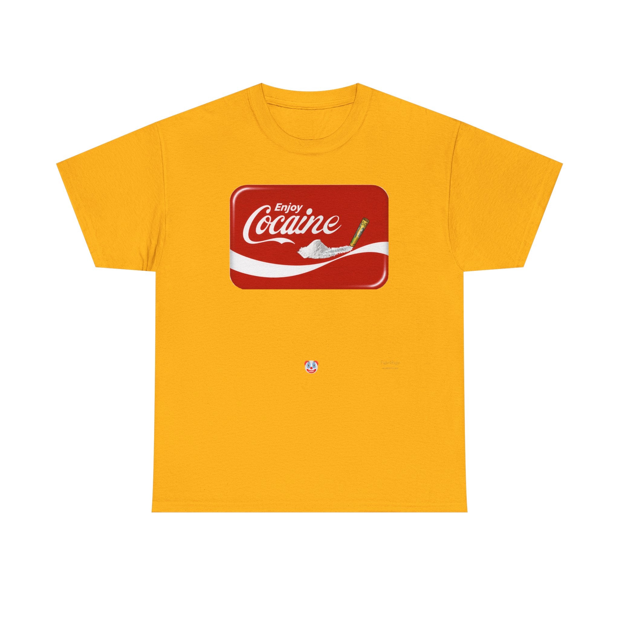 T-Shirt — 'Enjoy Cocaine' Parody Logo Tee