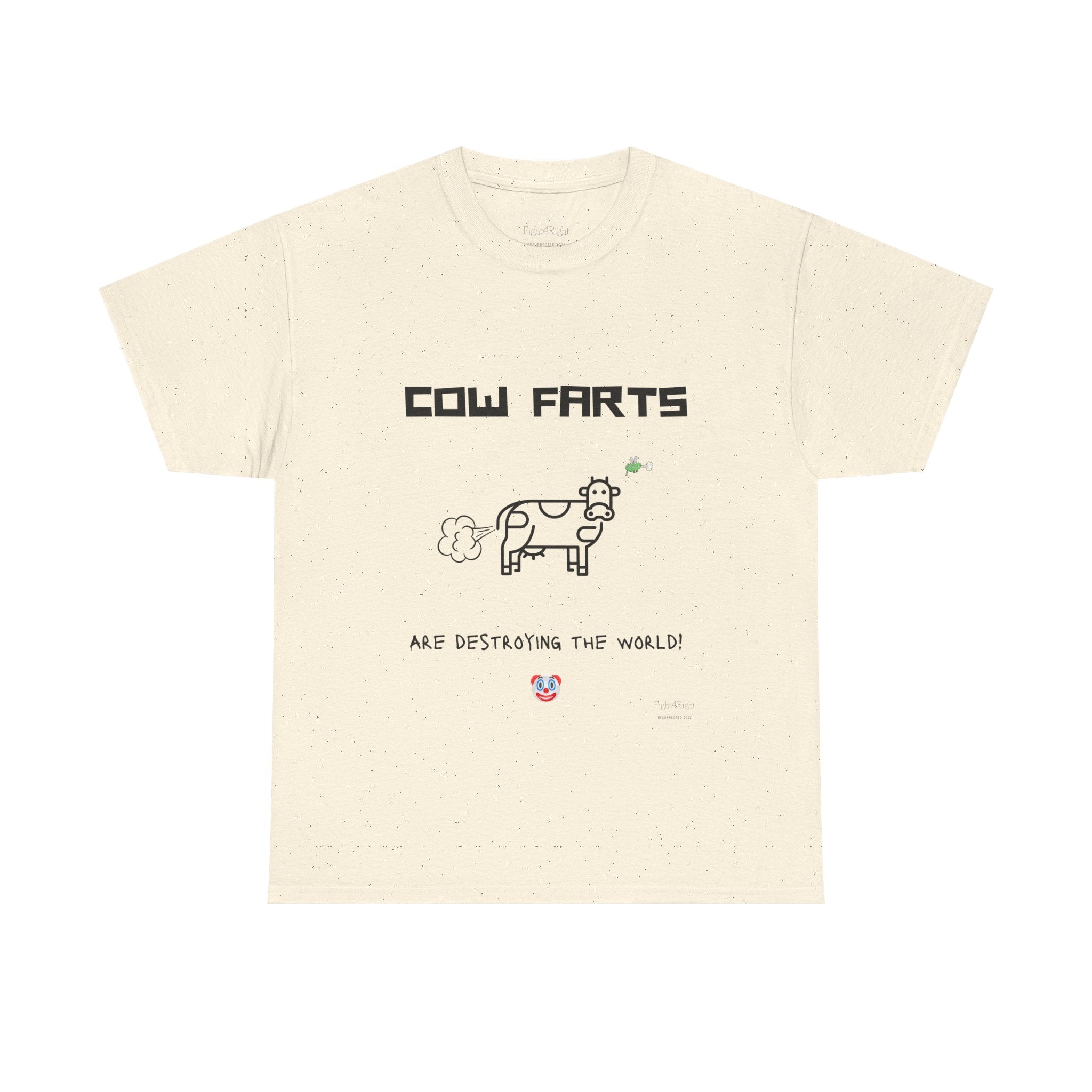 Cow Farts Are Destroying the World T-Shirt – Funny Climate Satire Tee