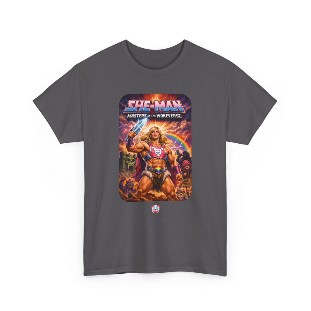 She-Man Masters of the Wokeverse T-Shirt – By the Power of the Pork Sword