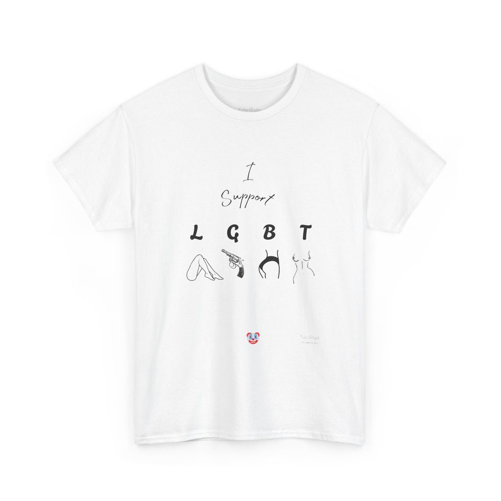 I SUPPORT LGBT T-Shirt | Cheeky Aussie Visual Pun