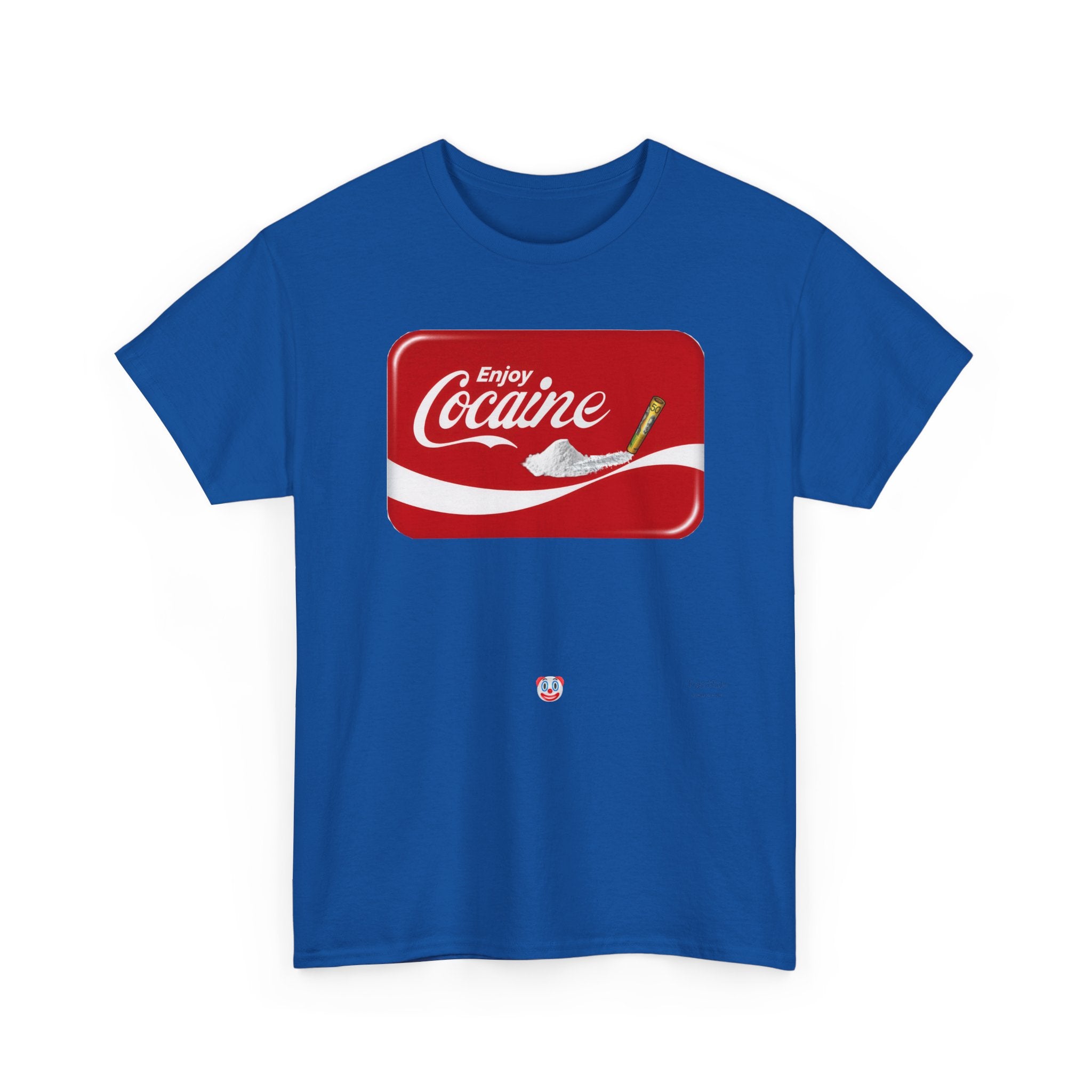 T-Shirt — 'Enjoy Cocaine' Parody Logo Tee