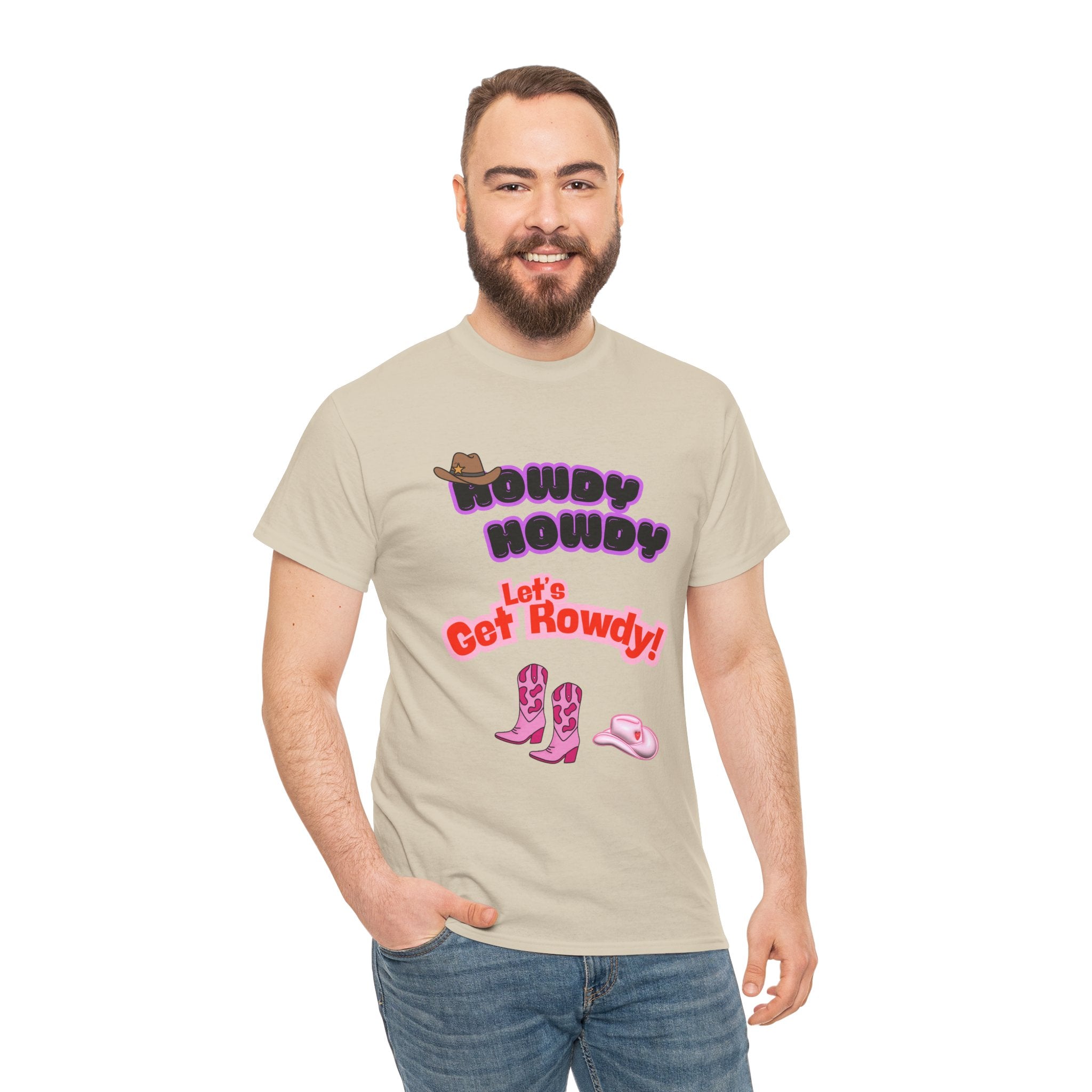 Howdy Howdy, Let’s Get Rowdy T-Shirt | Aussie Cheeky Humour Tee