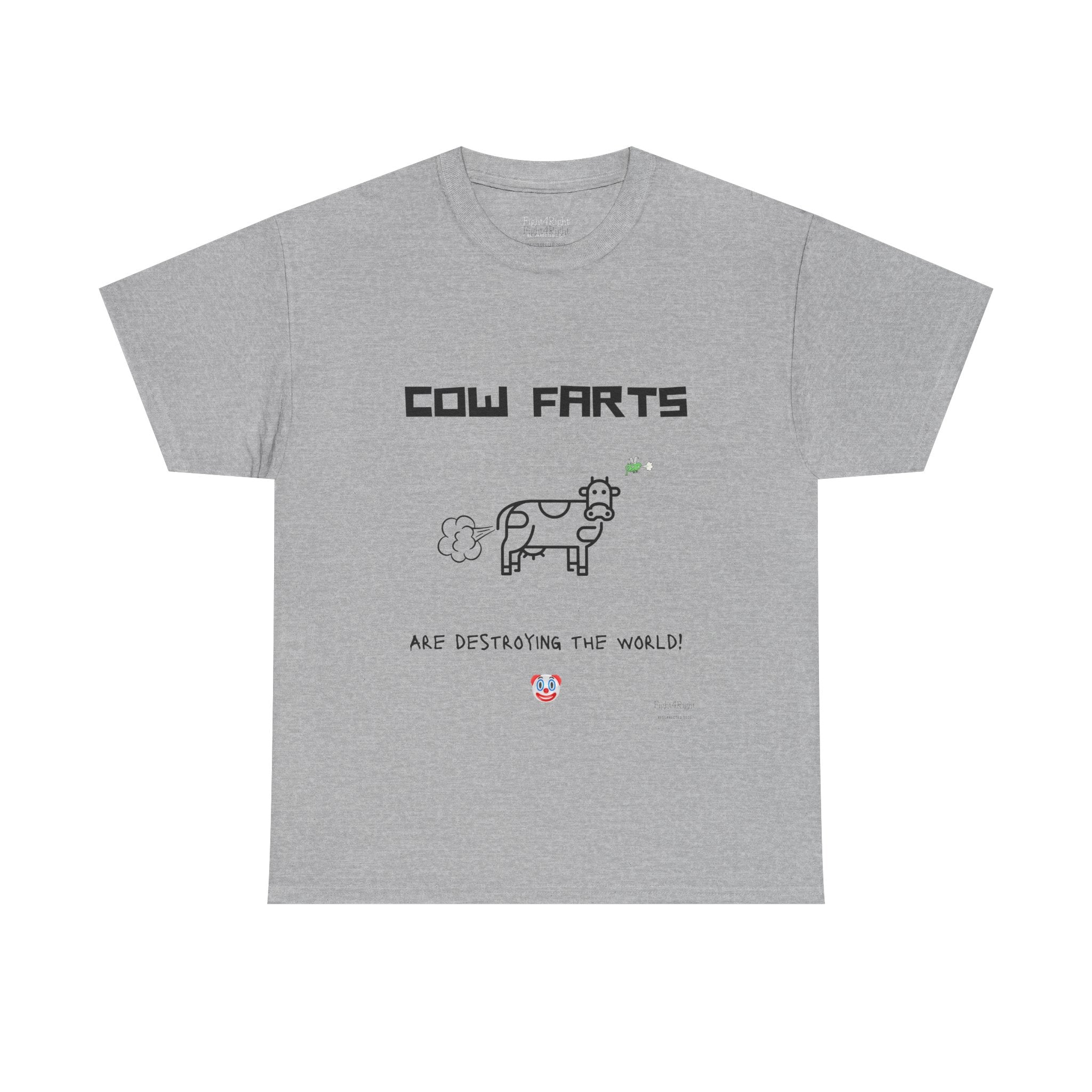 Cow Farts Are Destroying the World T-Shirt – Funny Climate Satire Tee