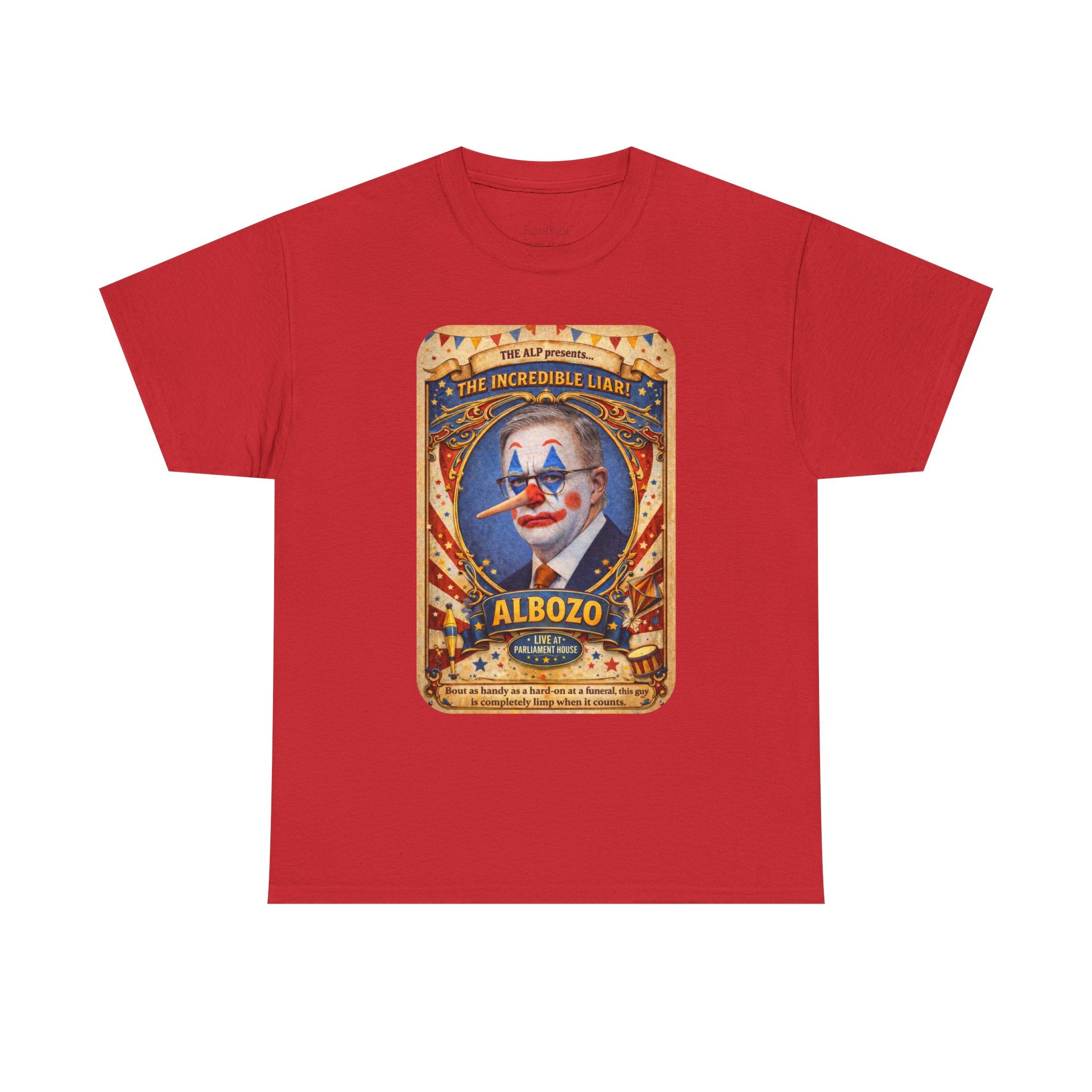 ALBOZO The incredible liar! Political satire tee
