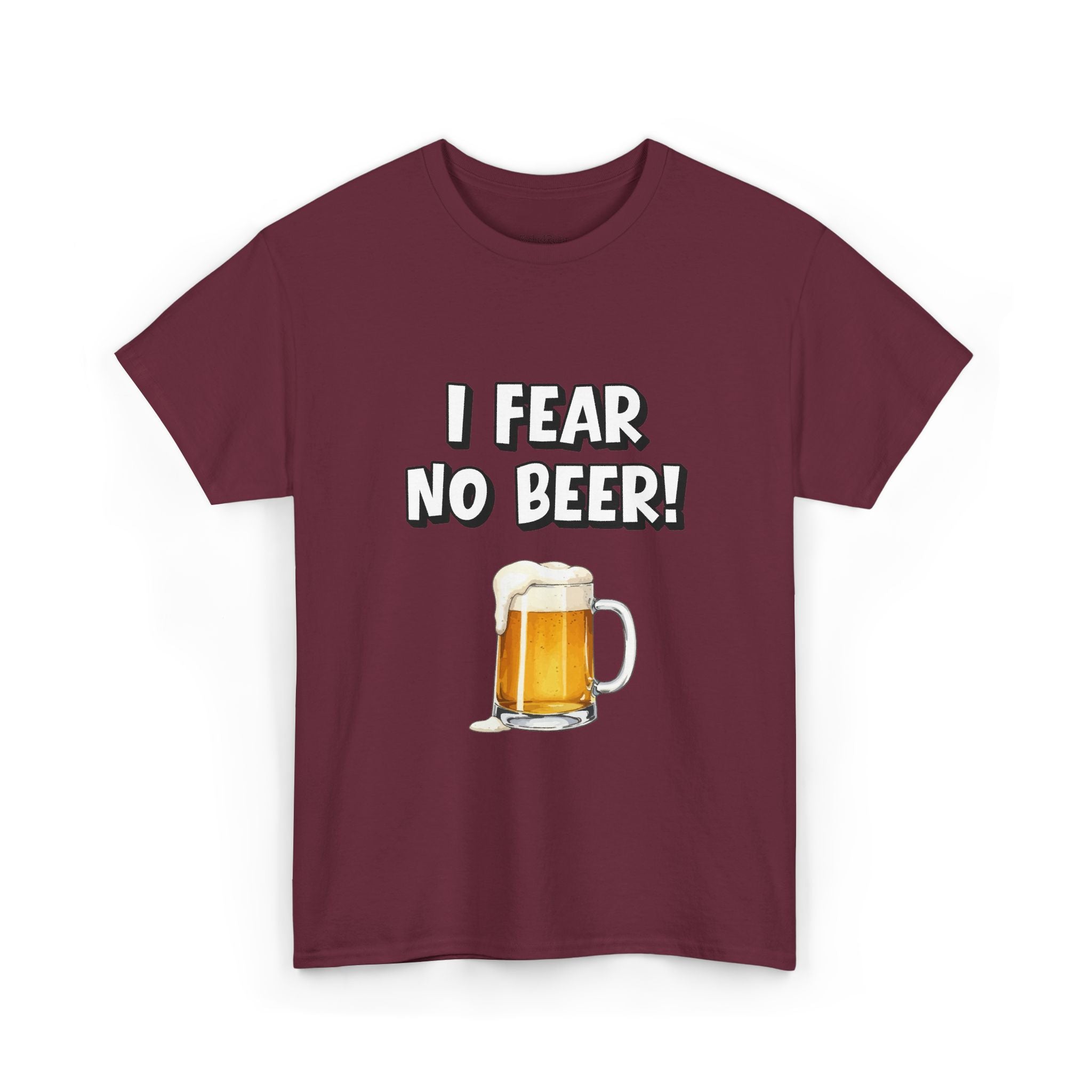 I Fear No Beer T-Shirt – Funny Beer Mug Graphic Tee for Beer Lovers