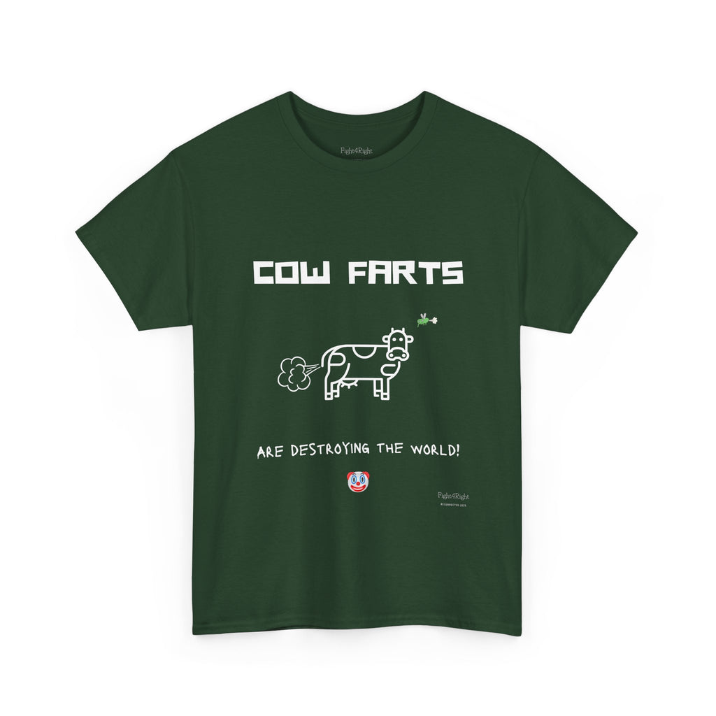 Cow Farts Are Destroying the World T-Shirt – Funny Climate Satire Tee