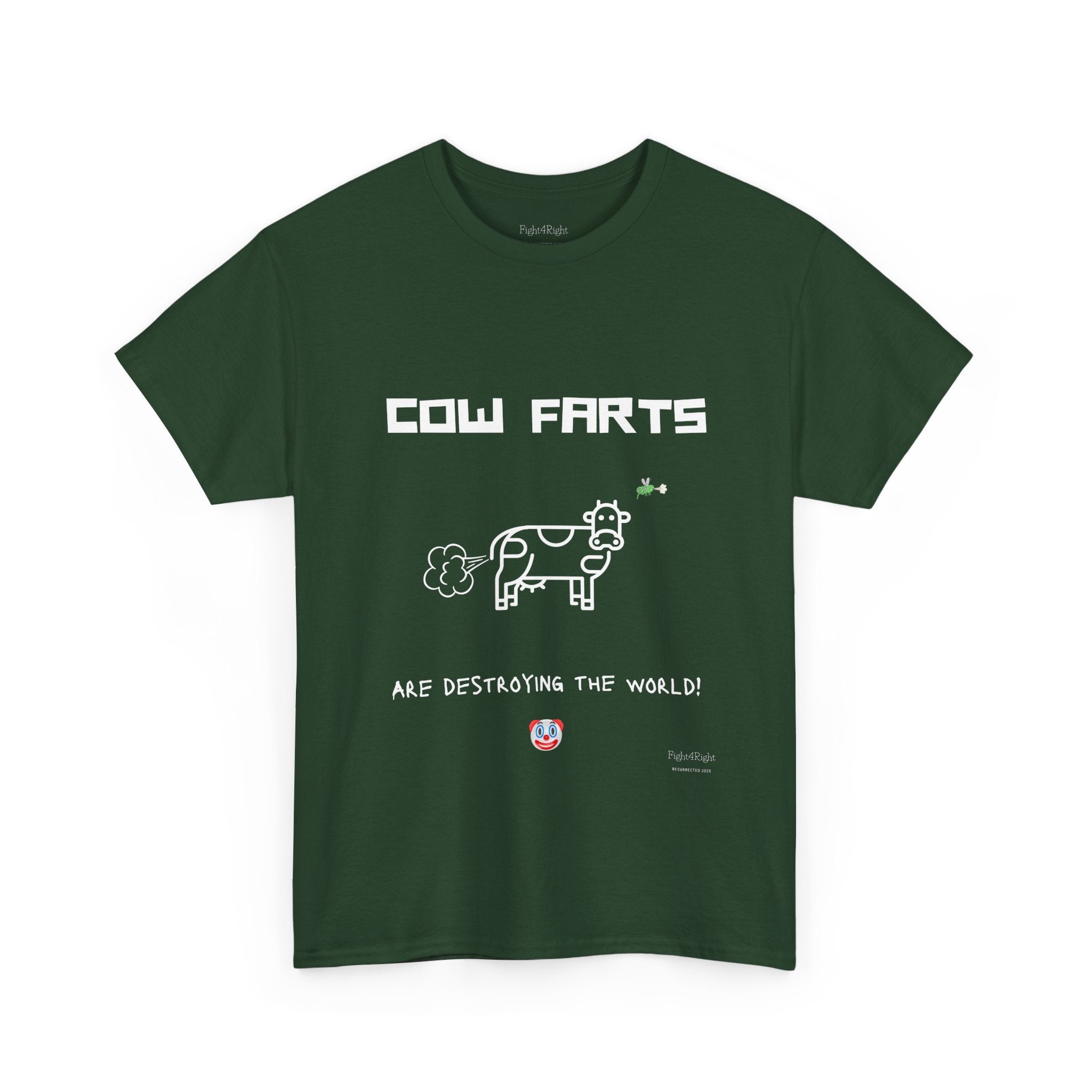 Cow Farts Are Destroying the World T-Shirt – Funny Climate Satire Tee