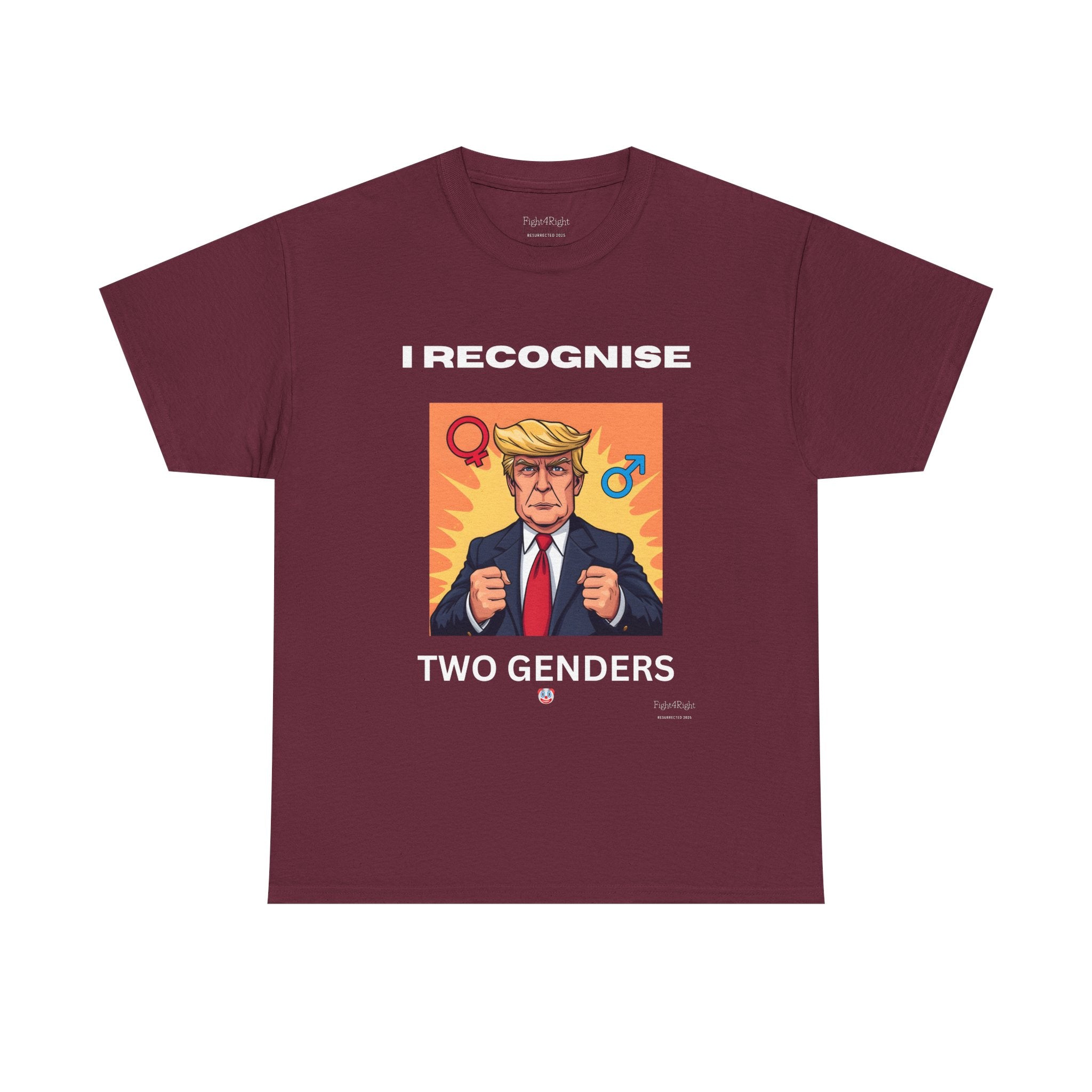 Trump: I Recognize 2 Genders Political Satire Tee
