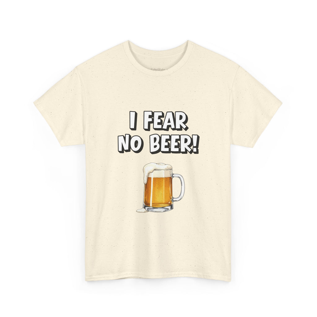 I Fear No Beer T-Shirt – Funny Beer Mug Graphic Tee for Beer Lovers