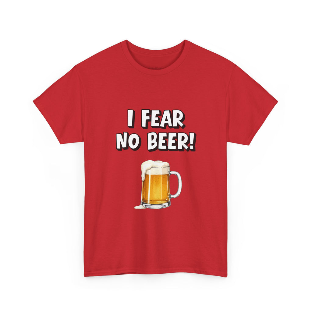 I Fear No Beer T-Shirt – Funny Beer Mug Graphic Tee for Beer Lovers