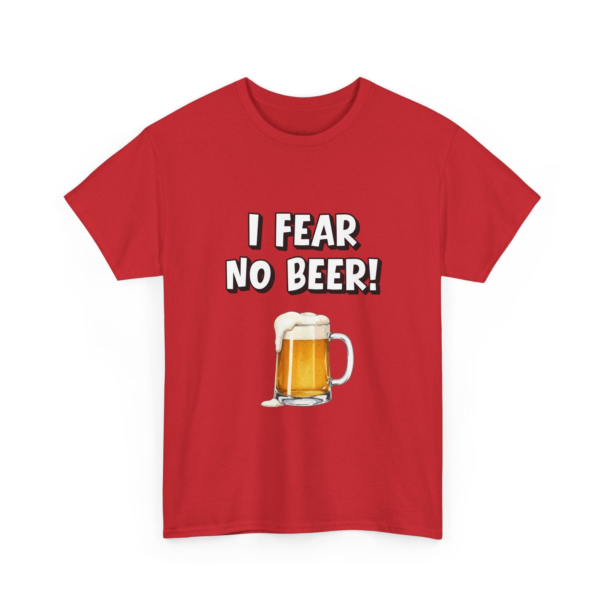 I Fear No Beer T-Shirt – Funny Beer Mug Graphic Tee for Beer Lovers