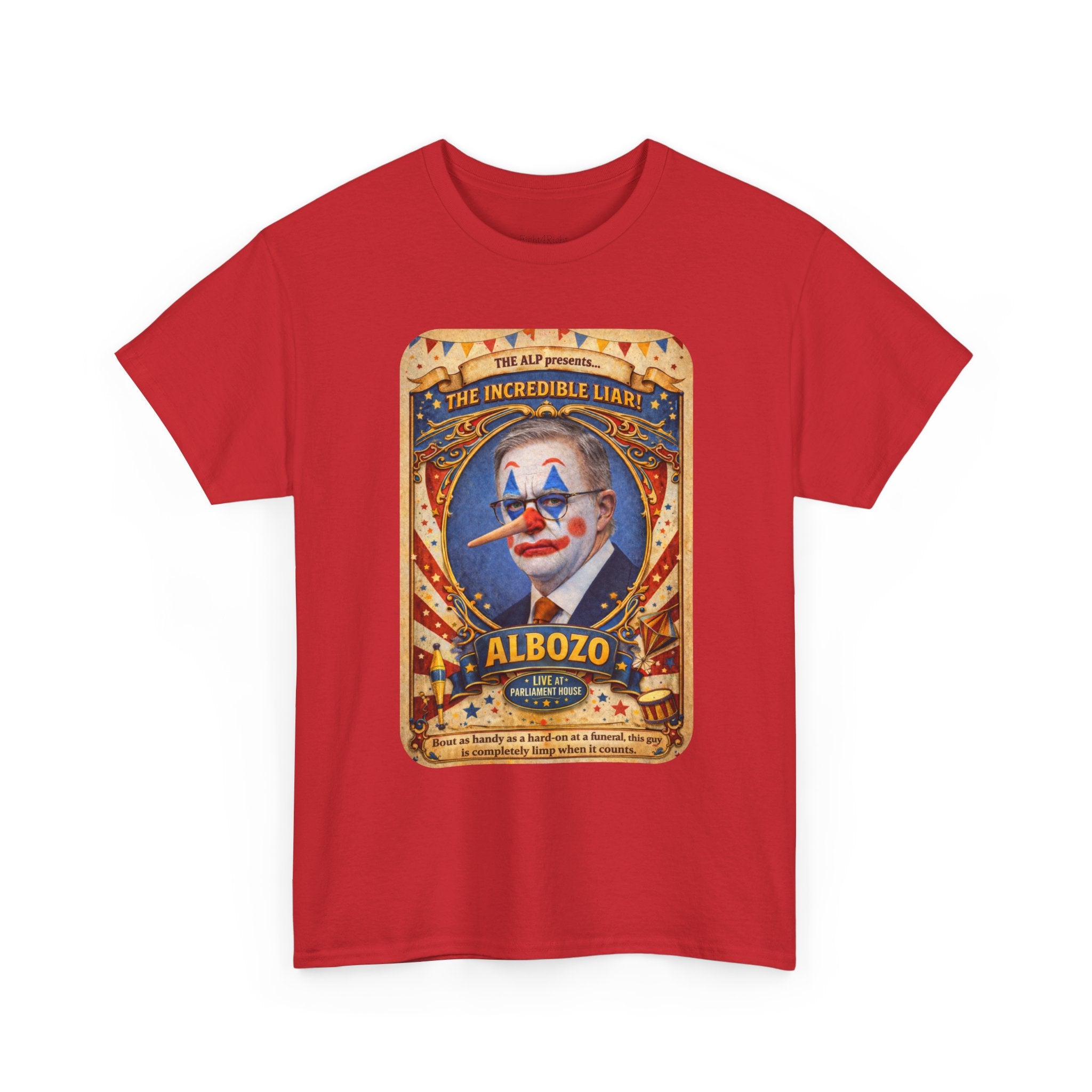 ALBOZO The incredible liar! Political satire tee