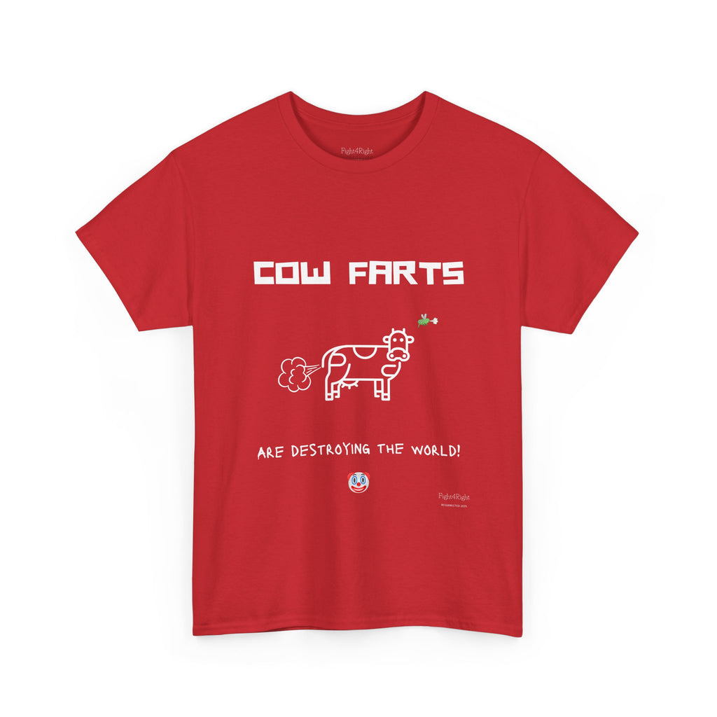 Cow Farts Are Destroying the World T-Shirt – Funny Climate Satire Tee