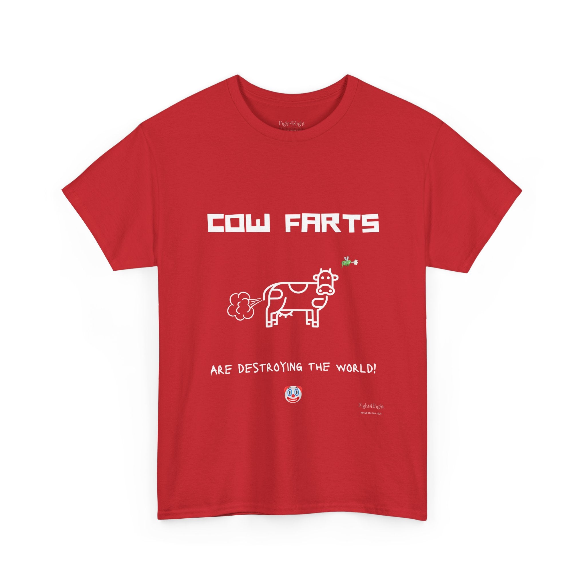 Cow Farts Are Destroying the World T-Shirt – Funny Climate Satire Tee