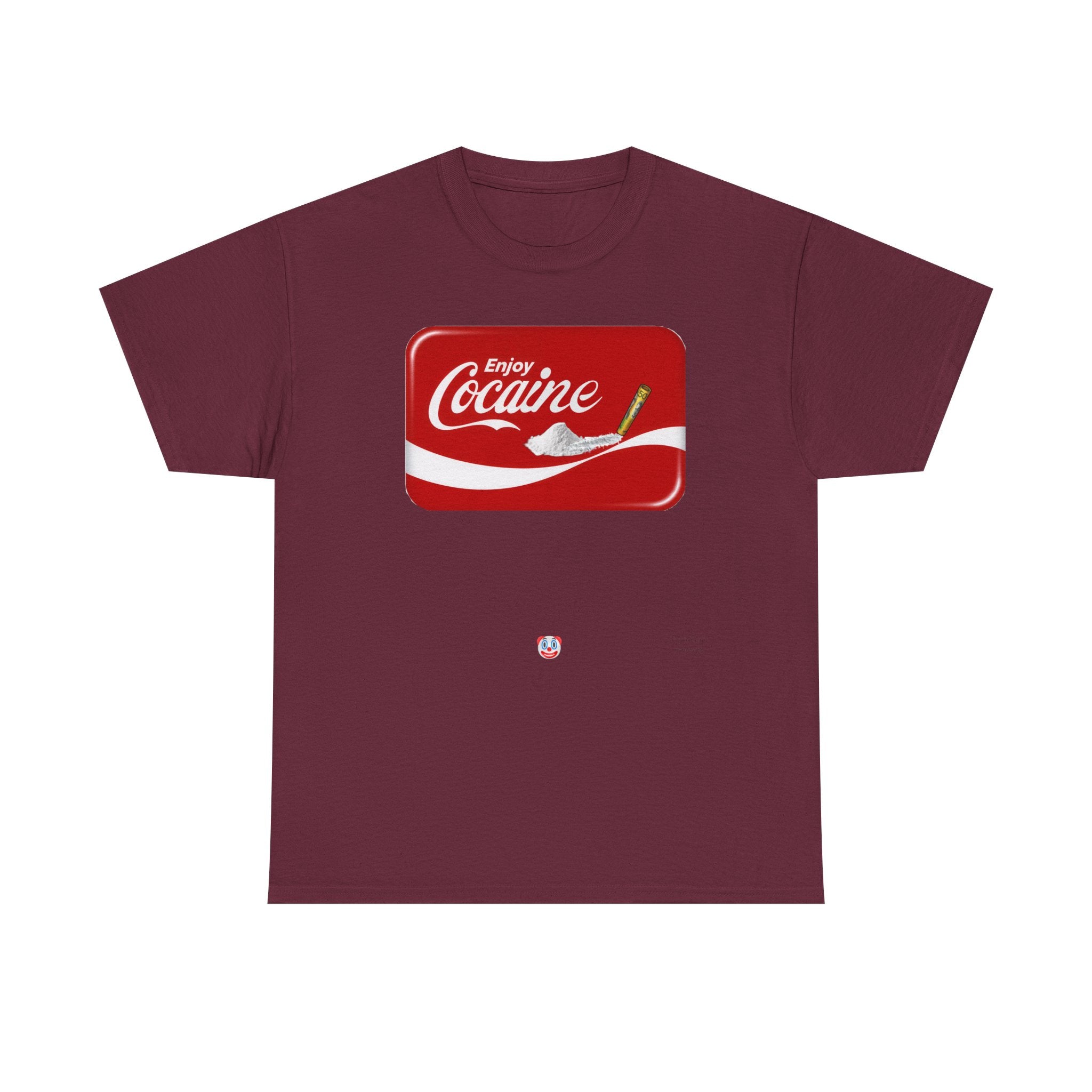 T-Shirt — 'Enjoy Cocaine' Parody Logo Tee