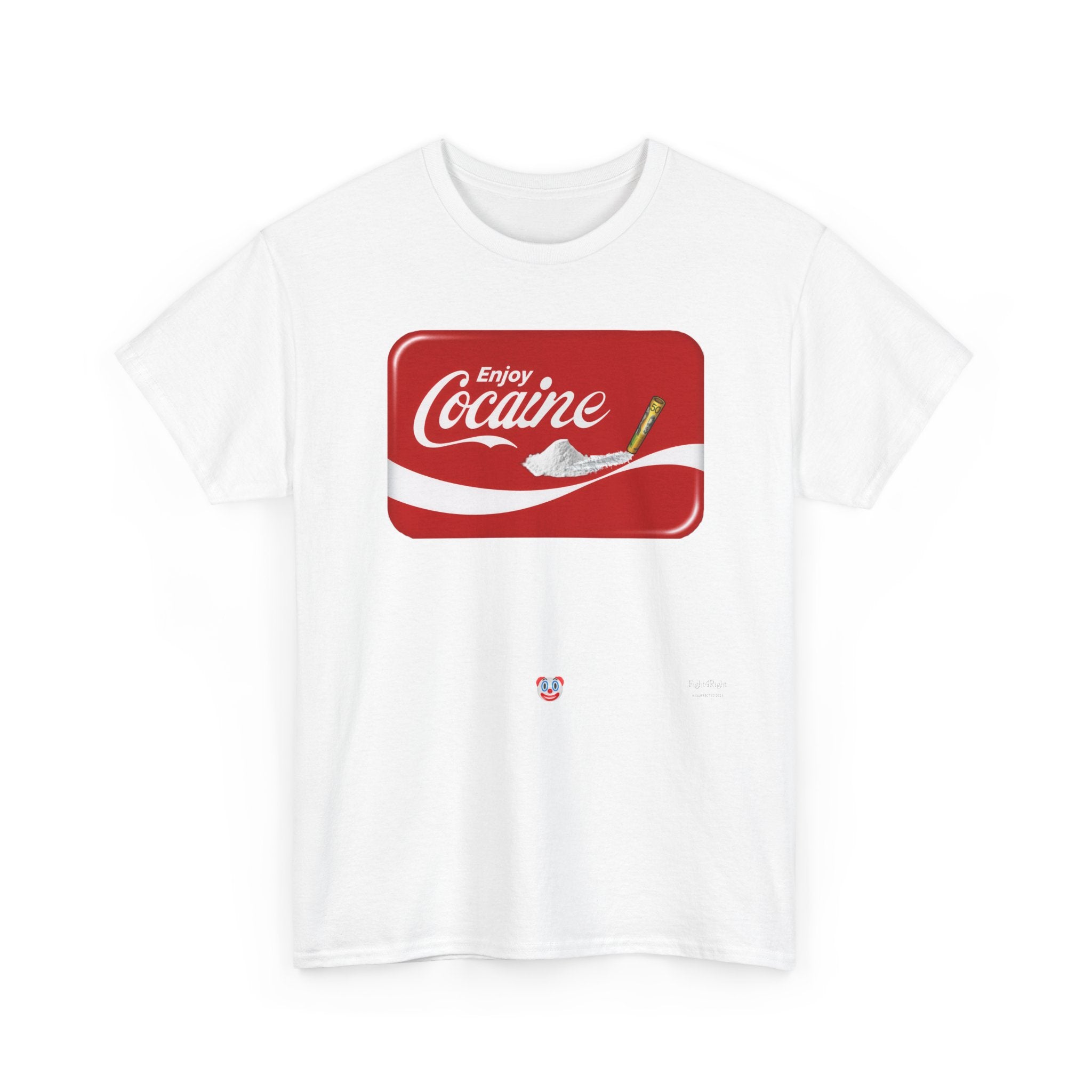 T-Shirt — 'Enjoy Cocaine' Parody Logo Tee