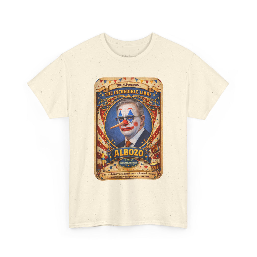 ALBOZO The incredible liar! Political satire tee