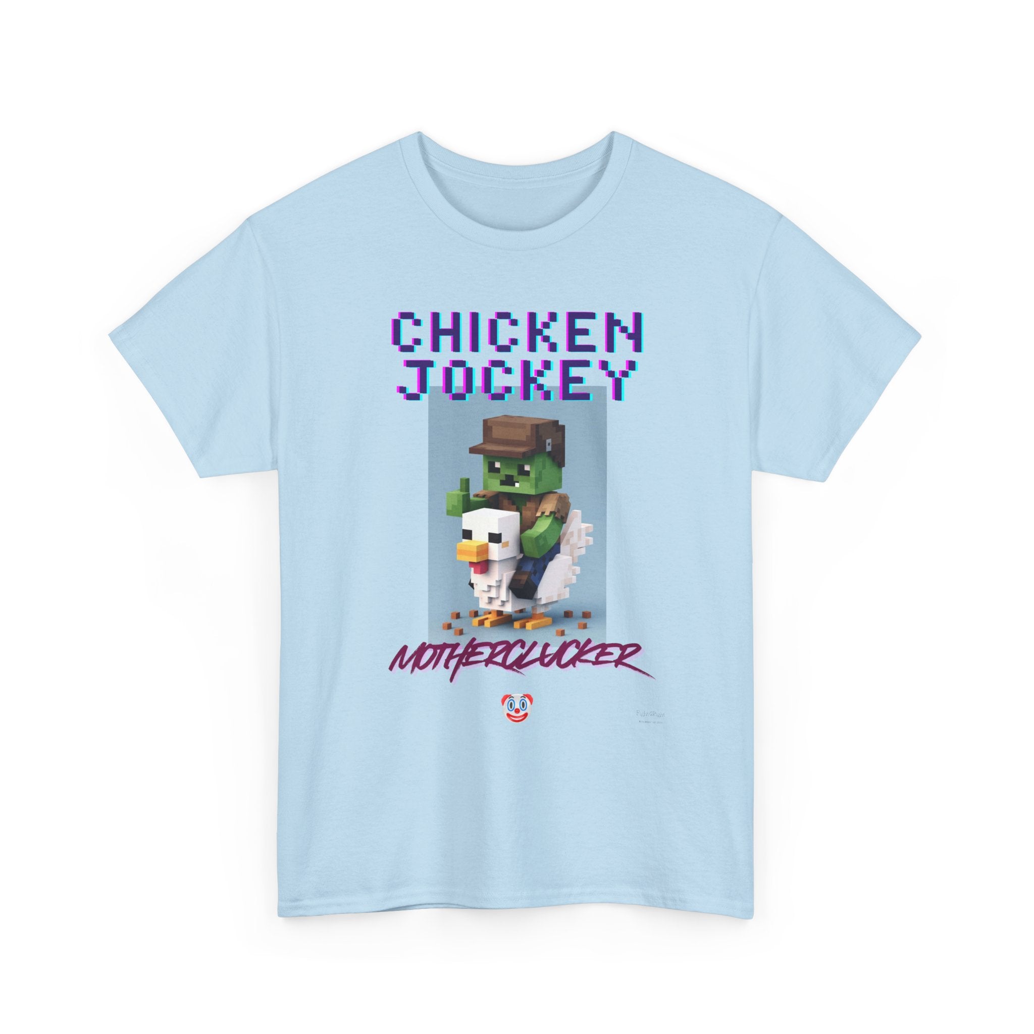 Chicken Jockey Motherclucker T-Shirt – Funny Minecraft Parody Gamer Tee