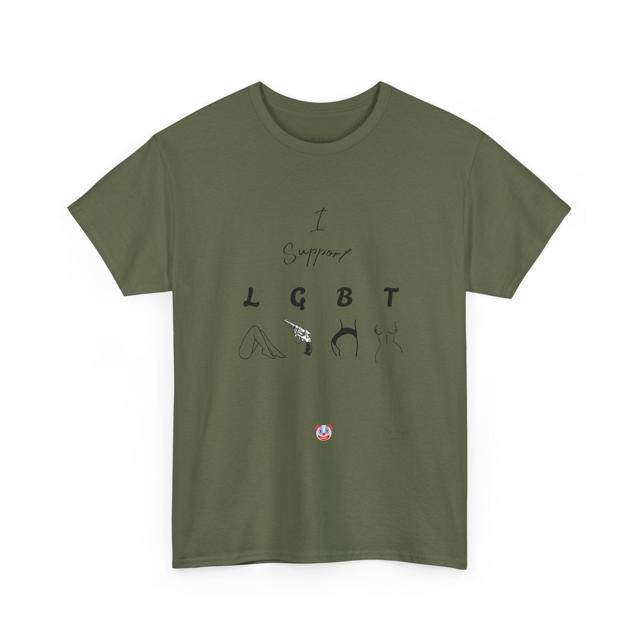 I SUPPORT LGBT T-Shirt | Cheeky Aussie Visual Pun