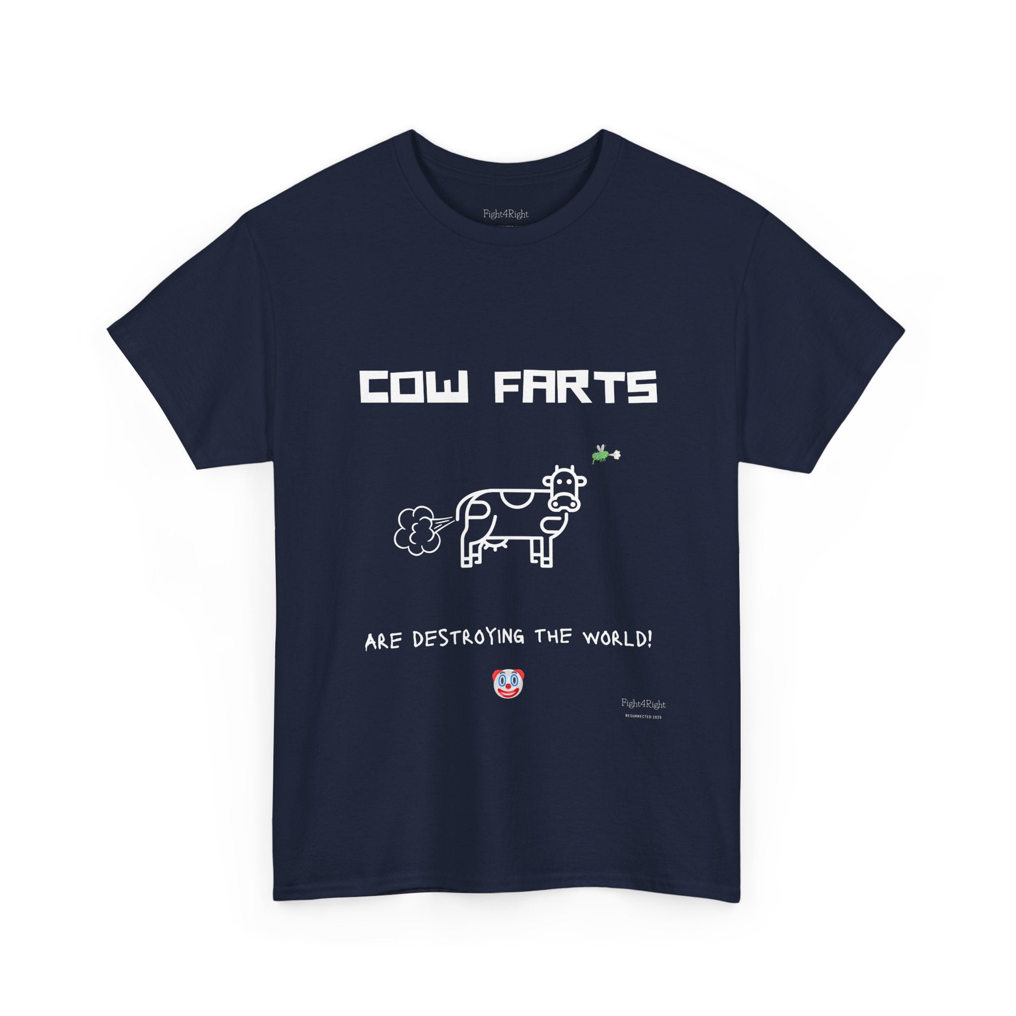 Cow Farts Are Destroying the World T-Shirt – Funny Climate Satire Tee