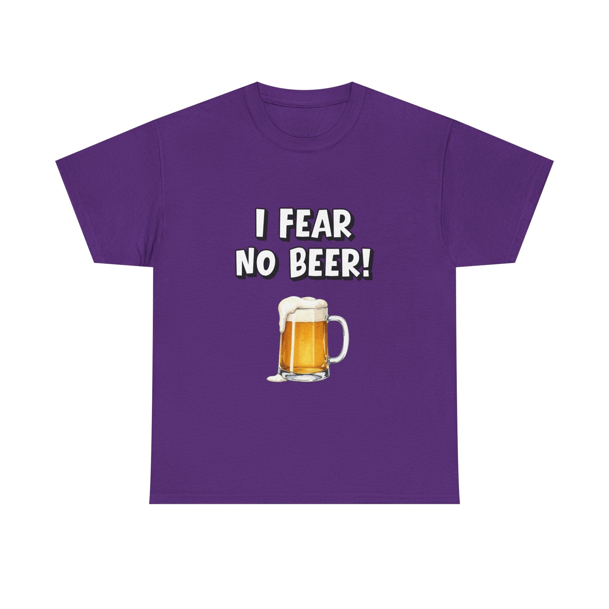 I Fear No Beer T-Shirt – Funny Beer Mug Graphic Tee for Beer Lovers