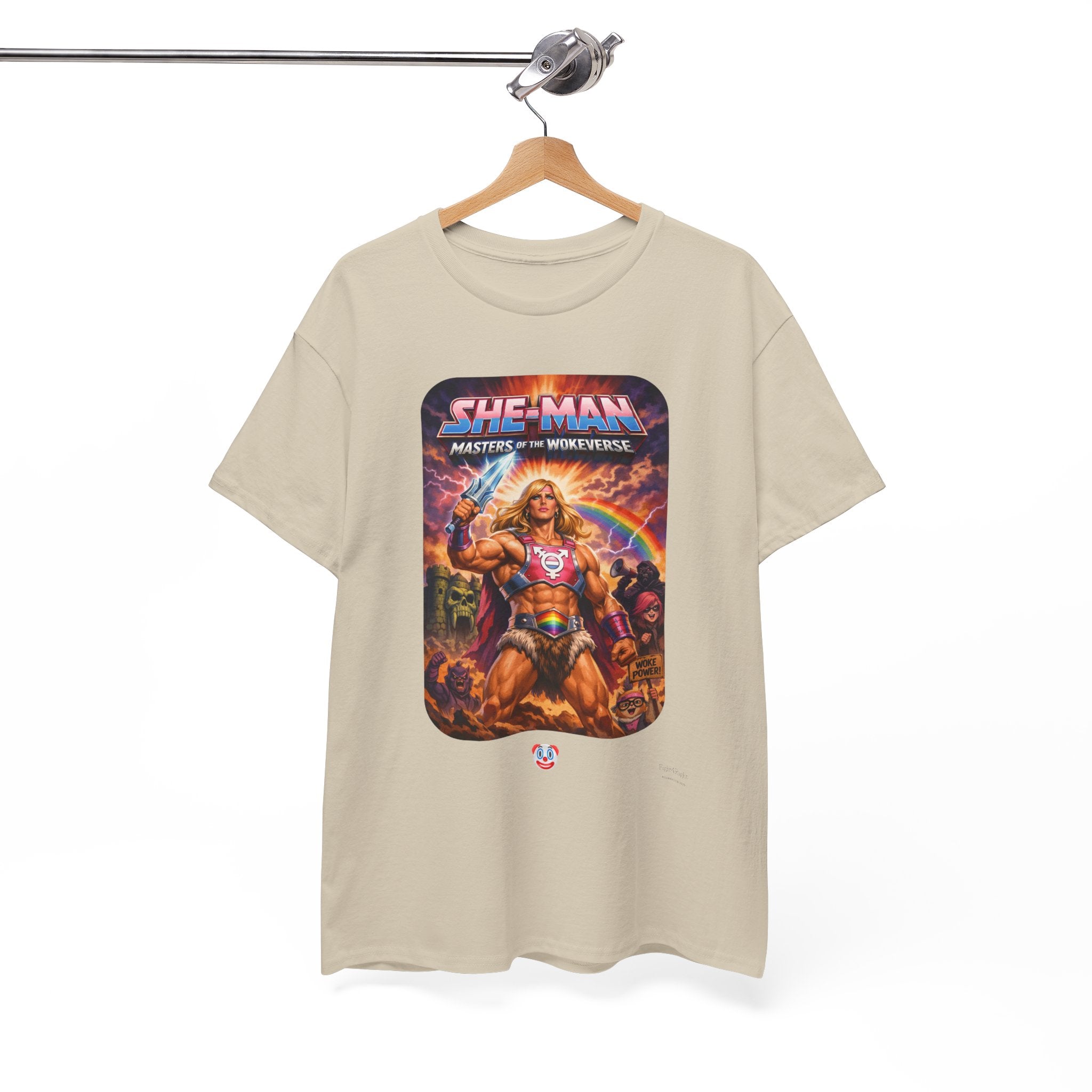 She-Man Masters of the Wokeverse T-Shirt – By the Power of the Pork Sword