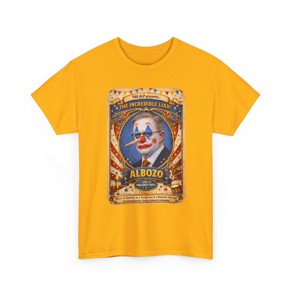 ALBOZO The incredible liar! Political satire tee