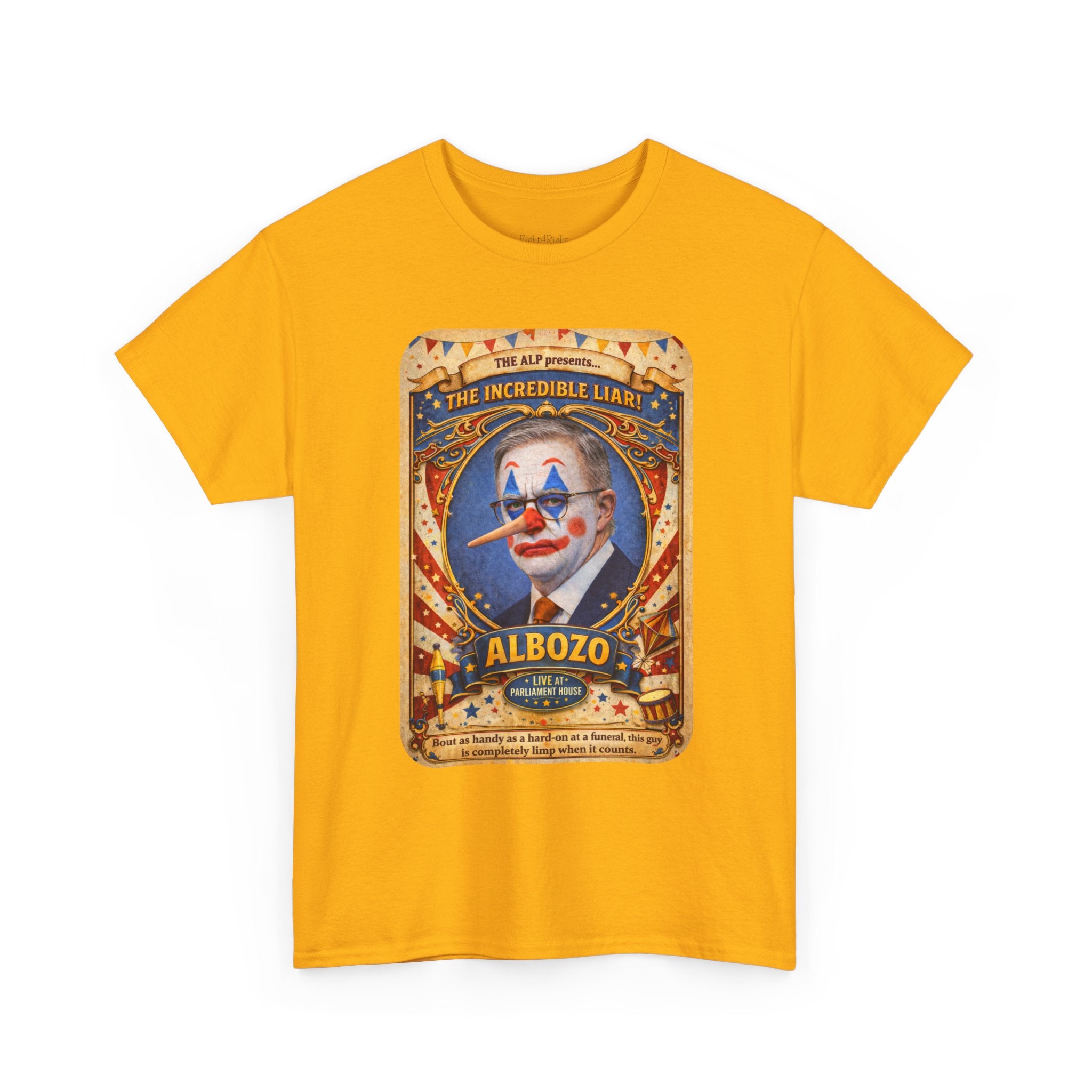 ALBOZO The incredible liar! Political satire tee