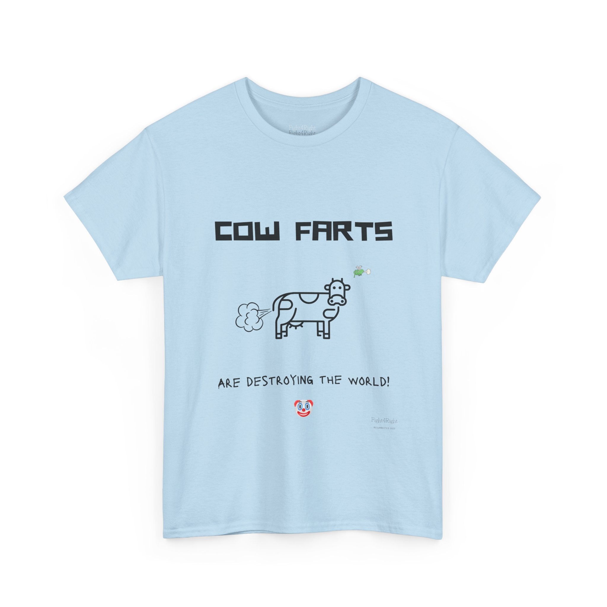 Cow Farts Are Destroying the World T-Shirt – Funny Climate Satire Tee