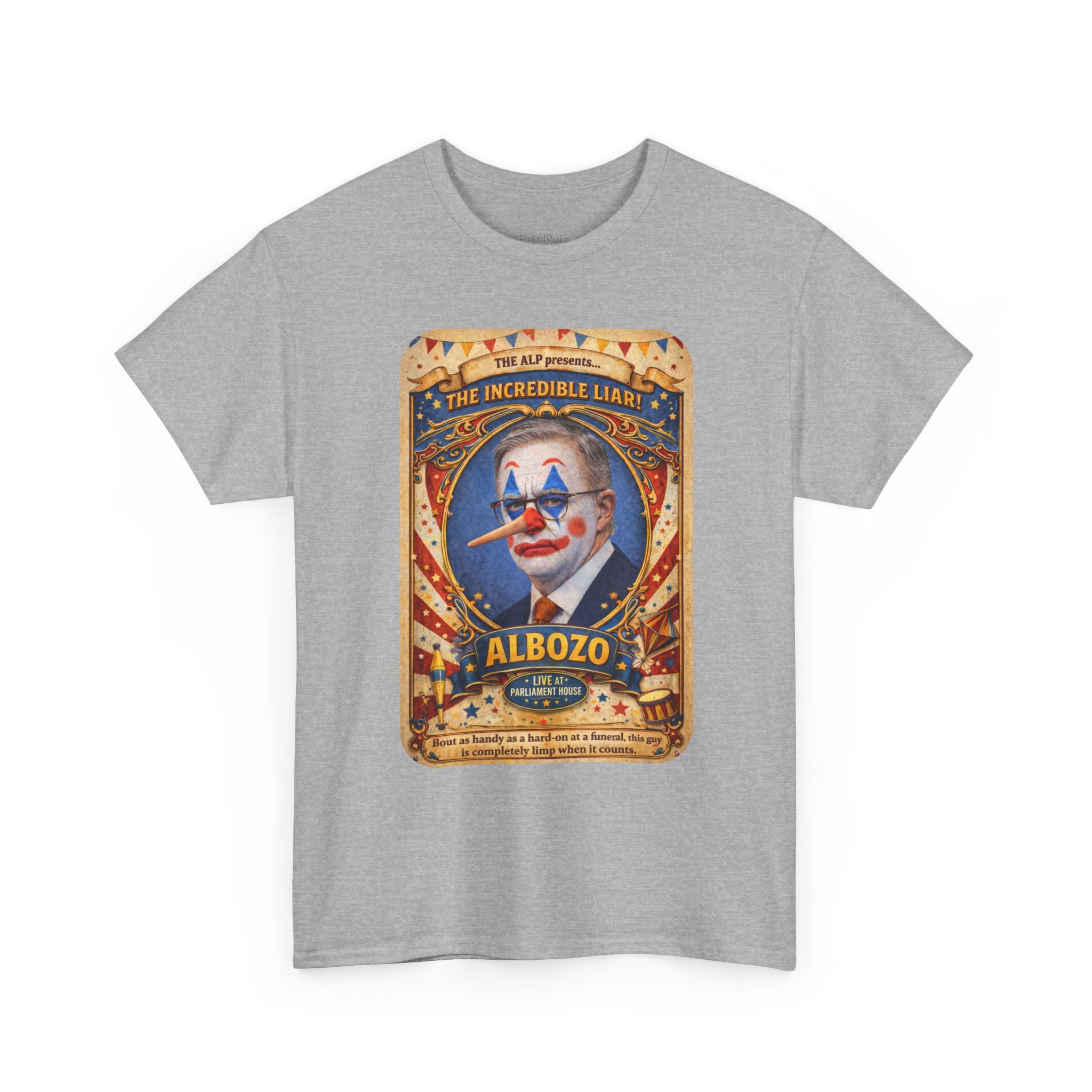 ALBOZO The incredible liar! Political satire tee