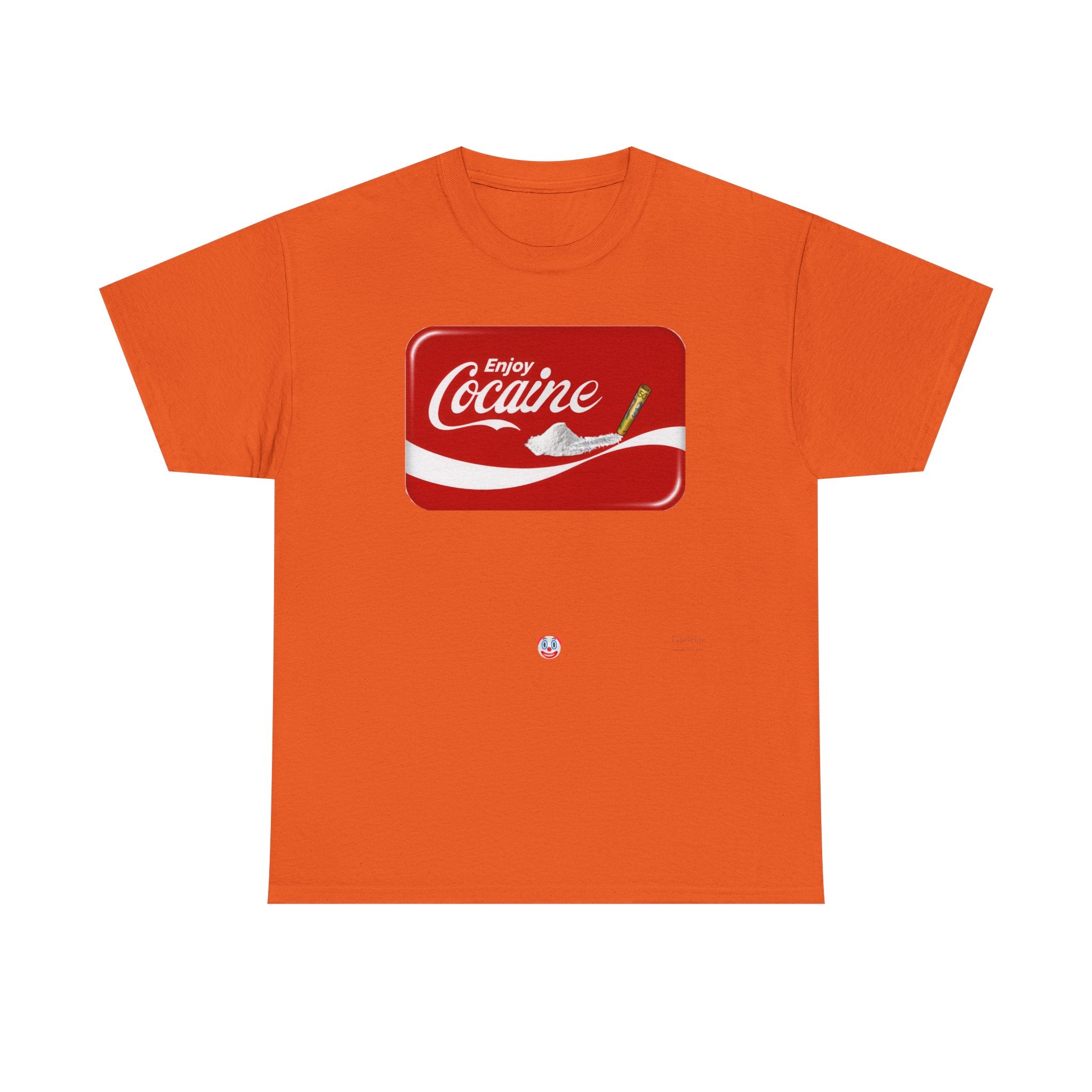T-Shirt — 'Enjoy Cocaine' Parody Logo Tee