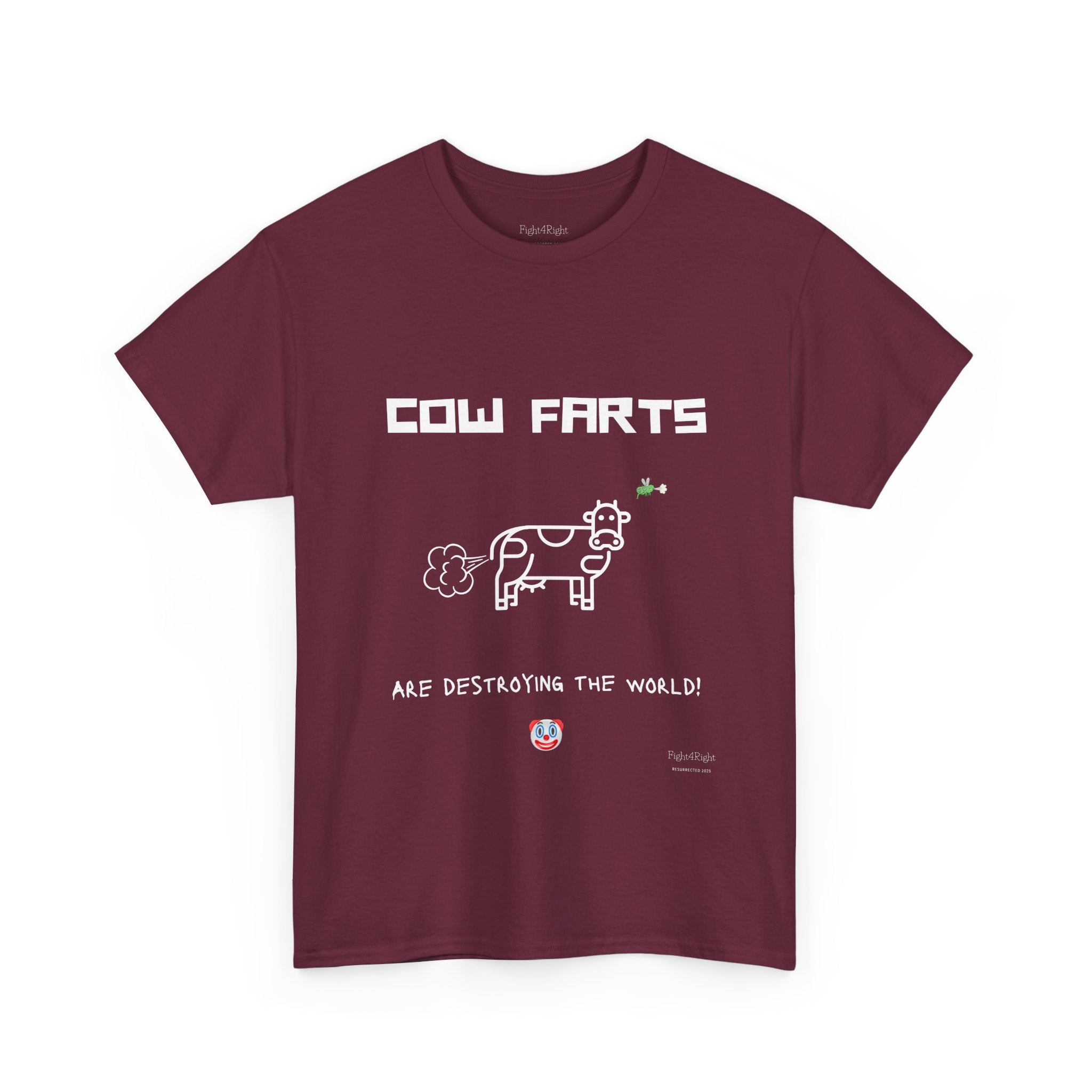 Cow Farts Are Destroying the World T-Shirt – Funny Climate Satire Tee