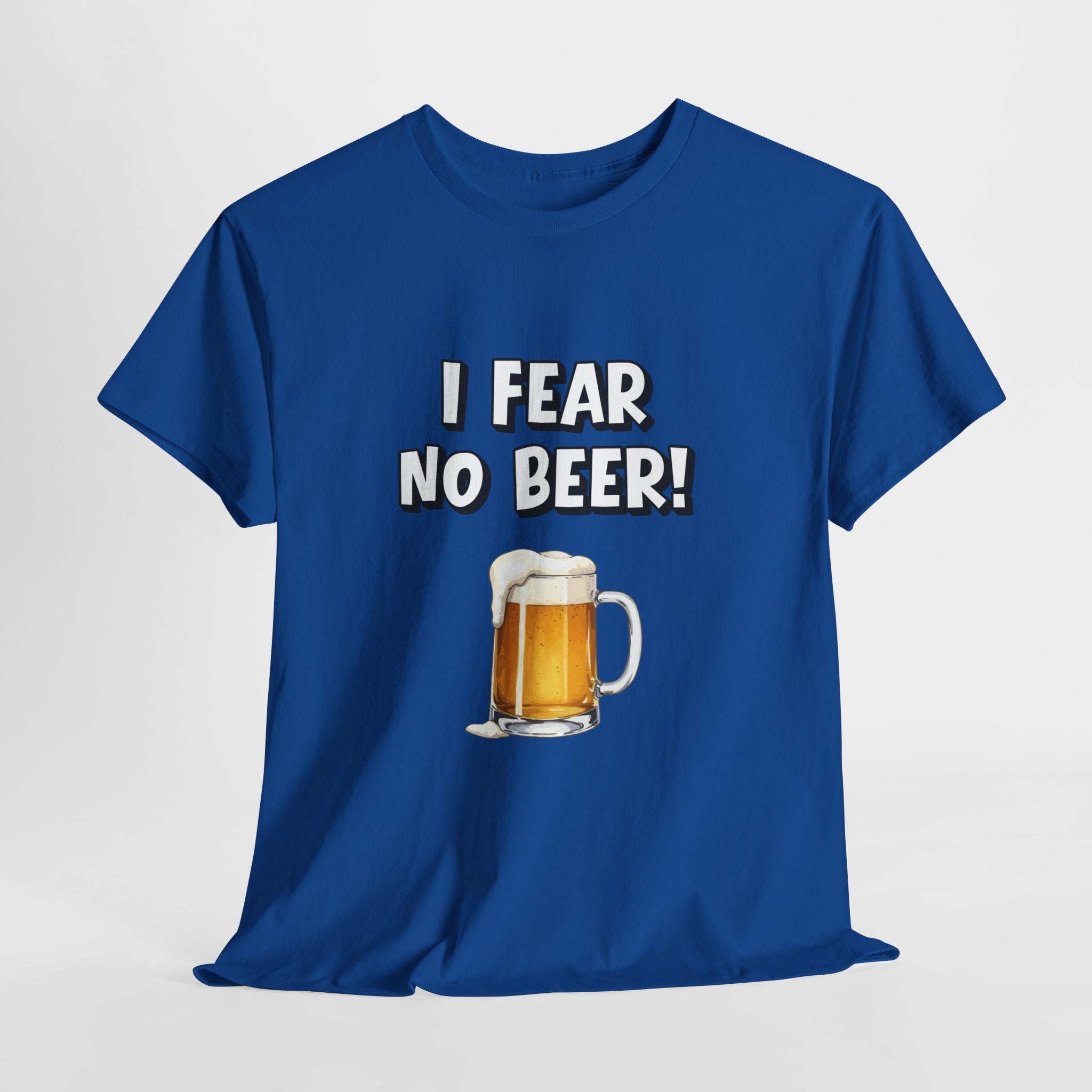 I Fear No Beer T-Shirt – Funny Beer Mug Graphic Tee for Beer Lovers