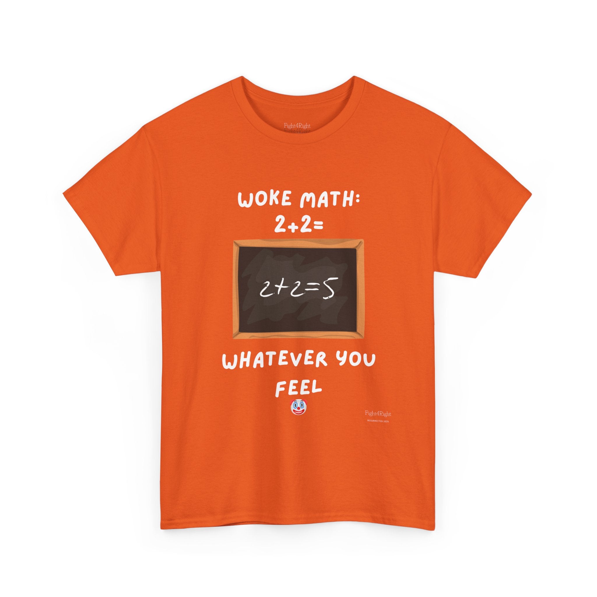 Woke Math: 2 + 2 = Whatever You Feel – Satirical Statement T-Shirt