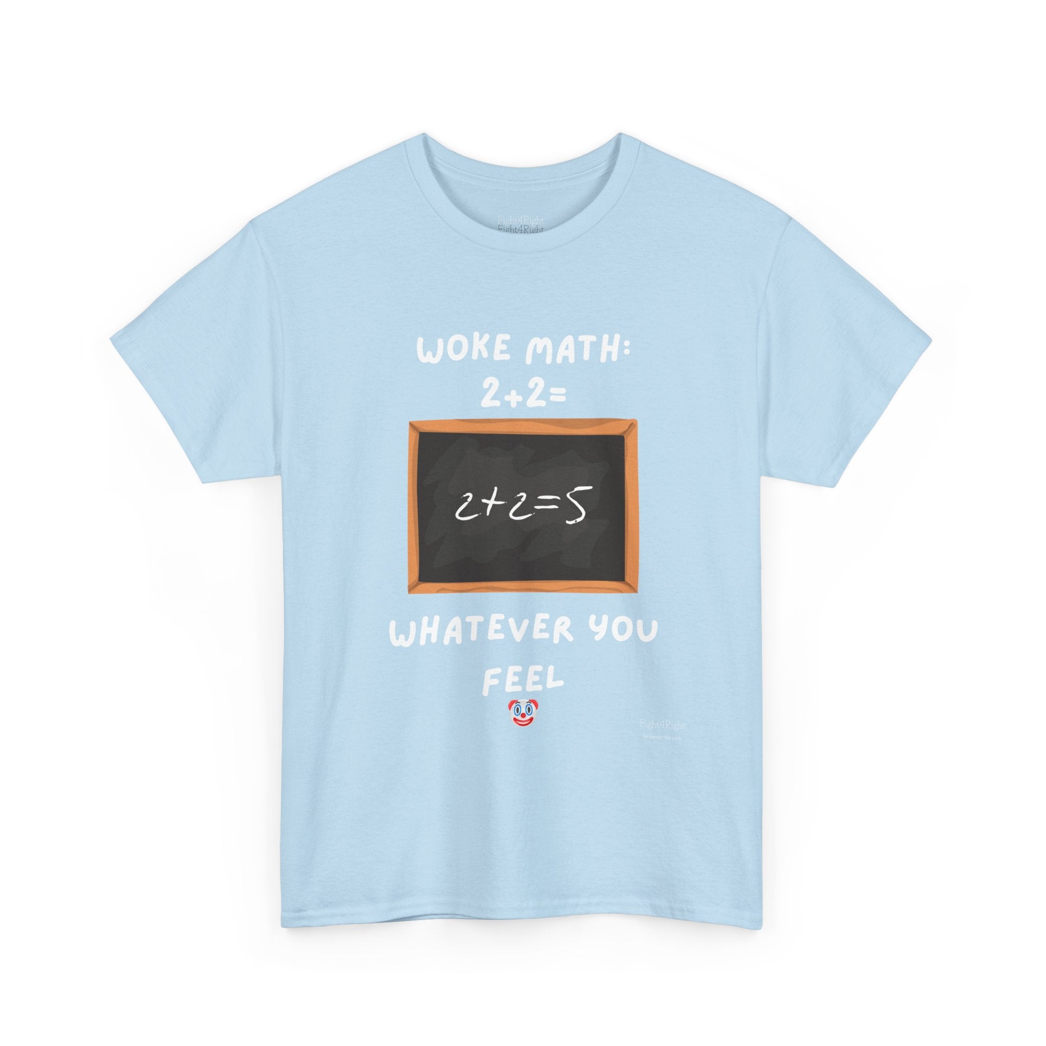 Woke Math: 2 + 2 = Whatever You Feel – Satirical Statement T-Shirt