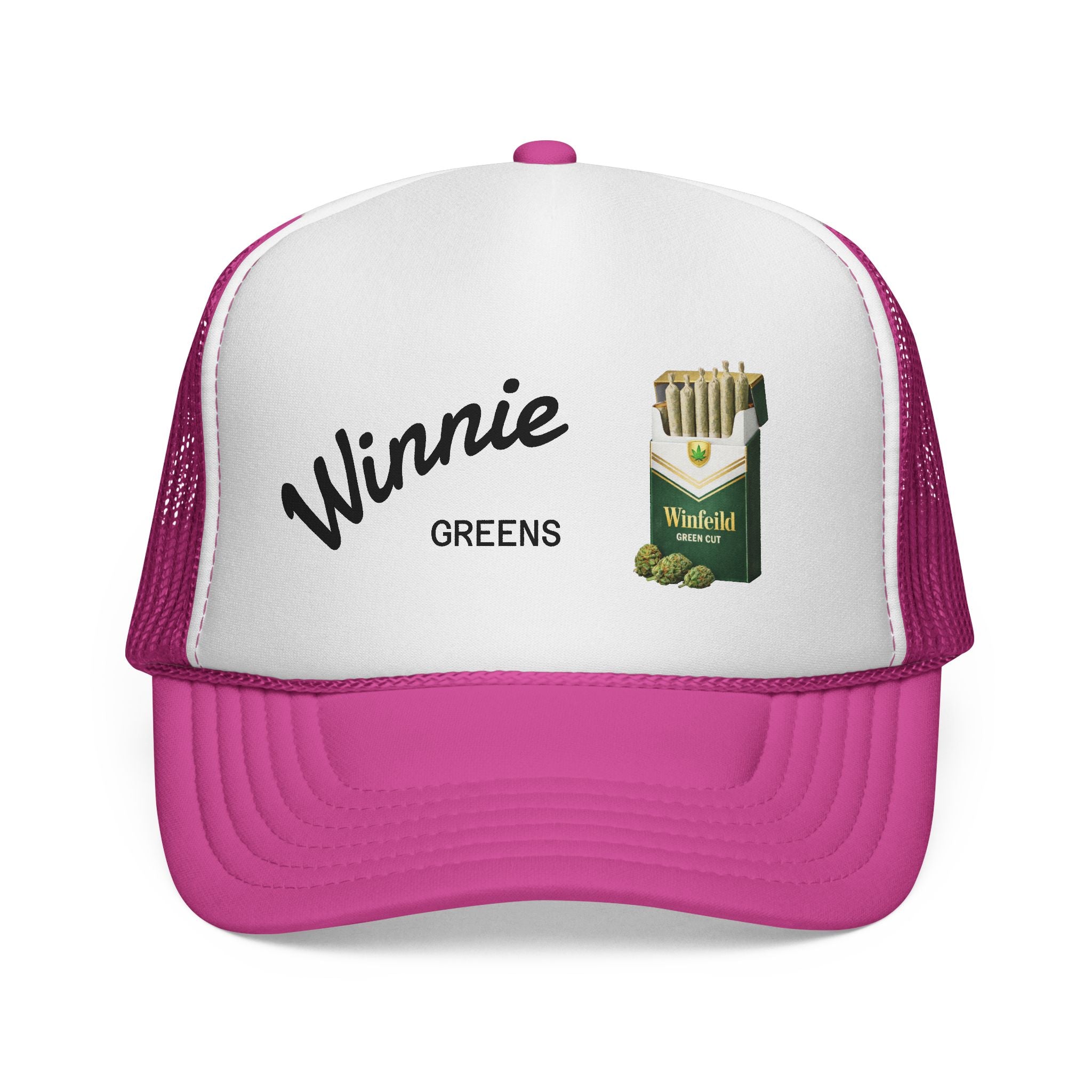 Trucker Cap — "Winnie Greens" Vintage Cigarette Pack Design