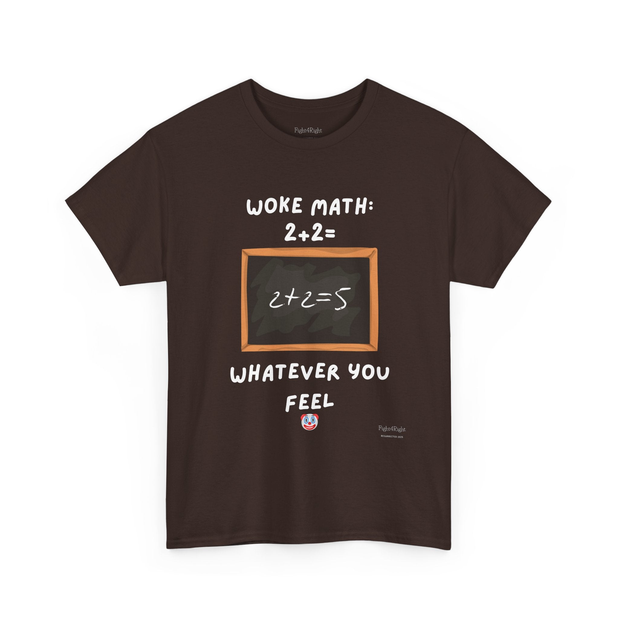 Woke Math: 2 + 2 = Whatever You Feel – Satirical Statement T-Shirt