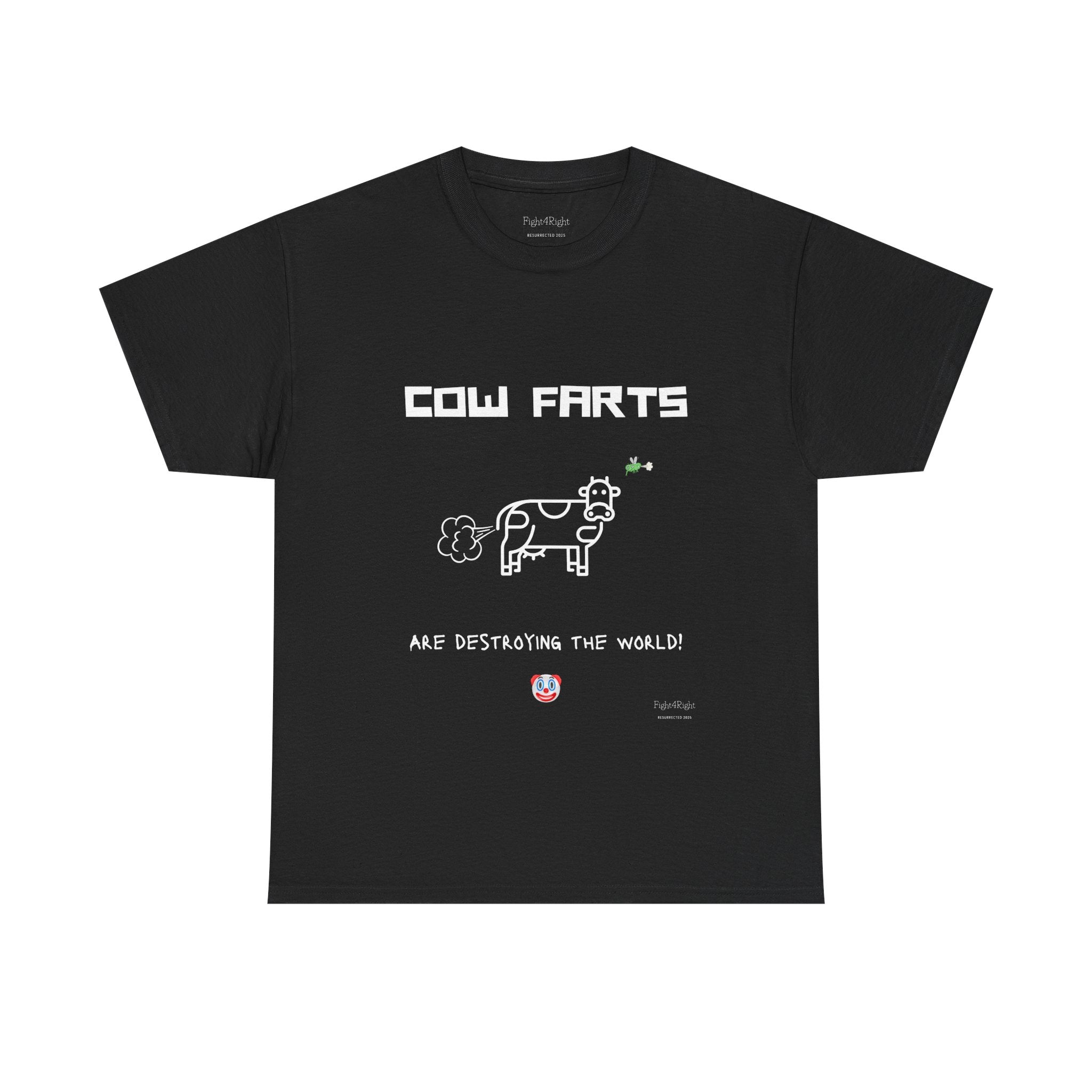 Cow Farts Are Destroying the World T-Shirt – Funny Climate Satire Tee